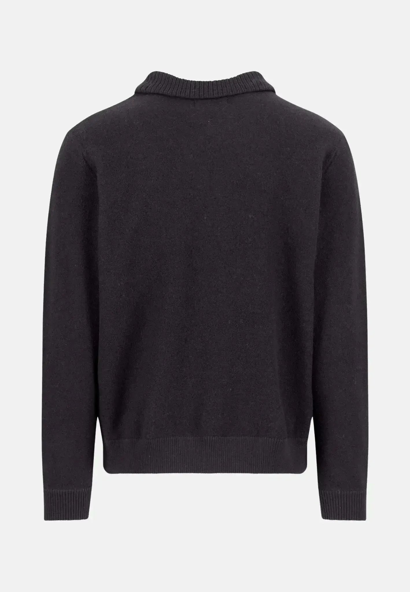 Fynch - Hatton Mens Boiled Wool Polo Collar Cardigan Charcoal – 1509311-998-M | Studio DOS by Designer Outlet Sales