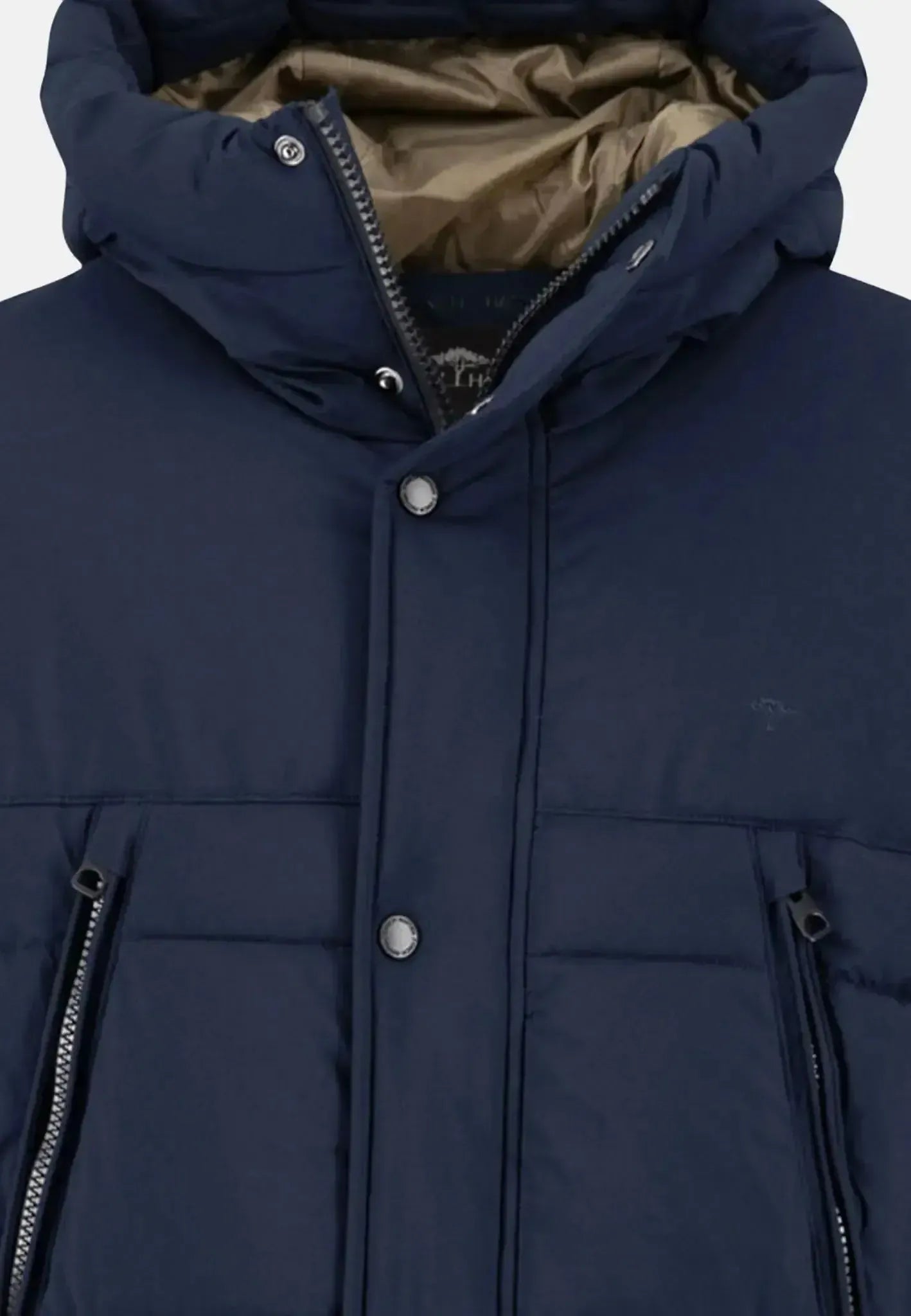Fynch - Hatton Mens Hooded Full Length Puffer Coat Navy – 15102625-688-S | Studio DOS by Designer Outlet Sales
