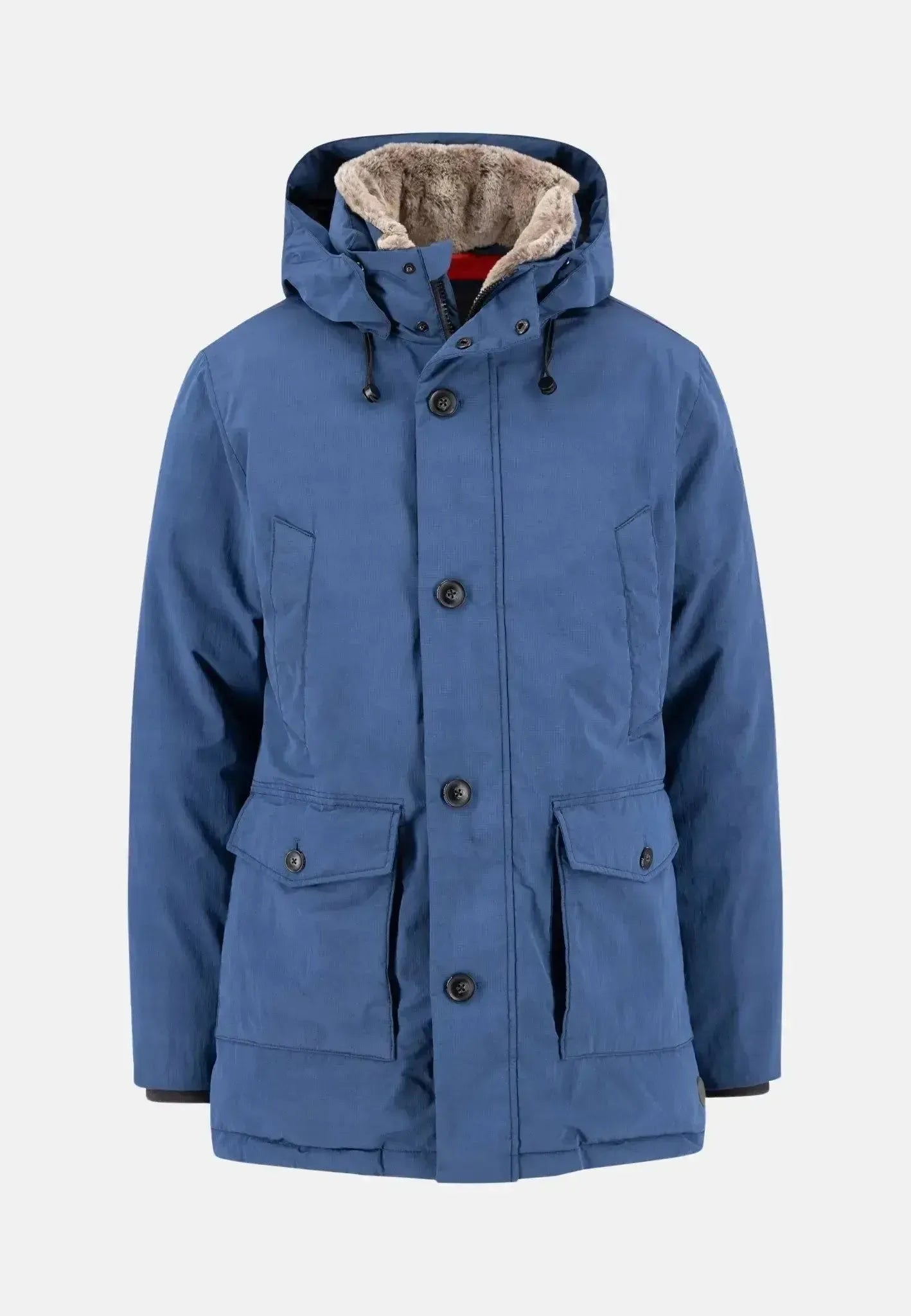Fynch - Hatton Mens Hooded Winter Parka Jacket Misty Blue – 15102620-638-M | Studio DOS by Designer Outlet Sales