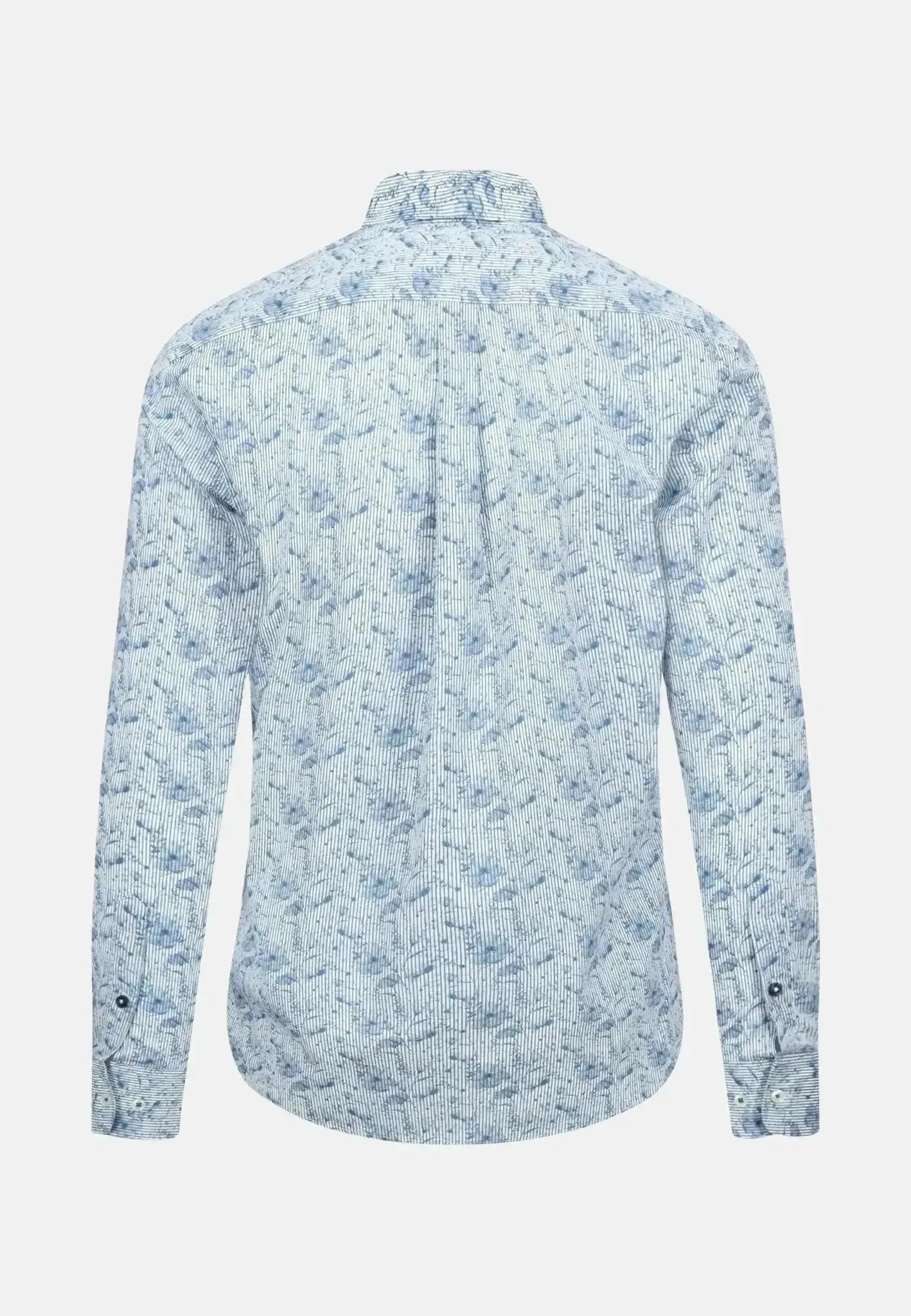 Fynch - Hatton Mens Premium Flowers Print Shirt Cloud Blue – 14095010-625-S | Studio DOS by Designer Outlet Sales