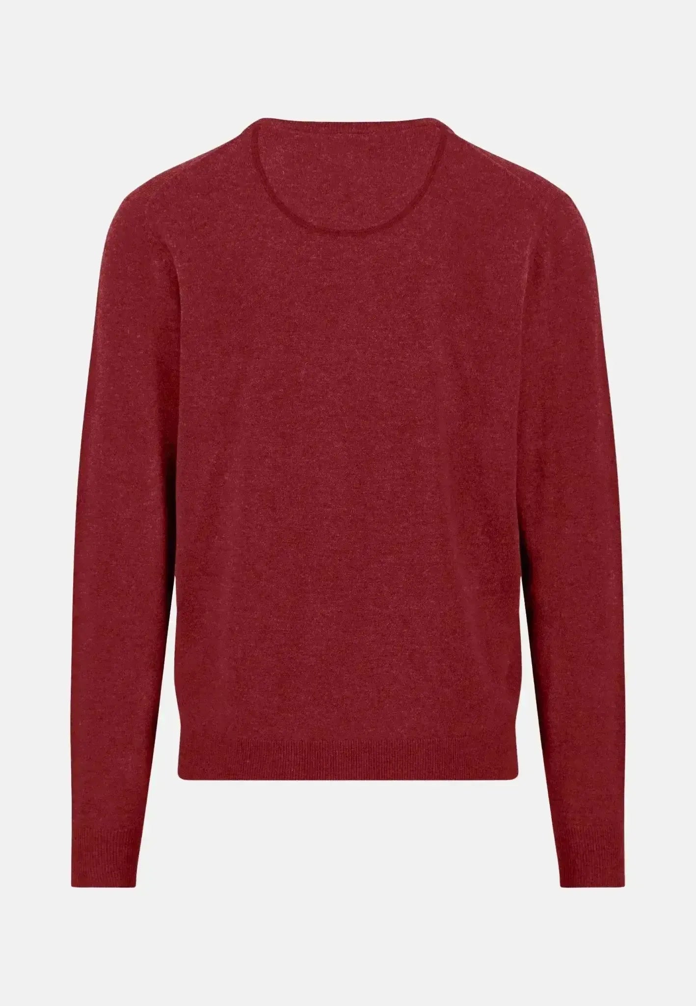 Fynch - Hatton Mens Pure Lambswool Crewneck Knit Garnet Red – 1510300-367-S | Studio DOS by Designer Outlet Sales