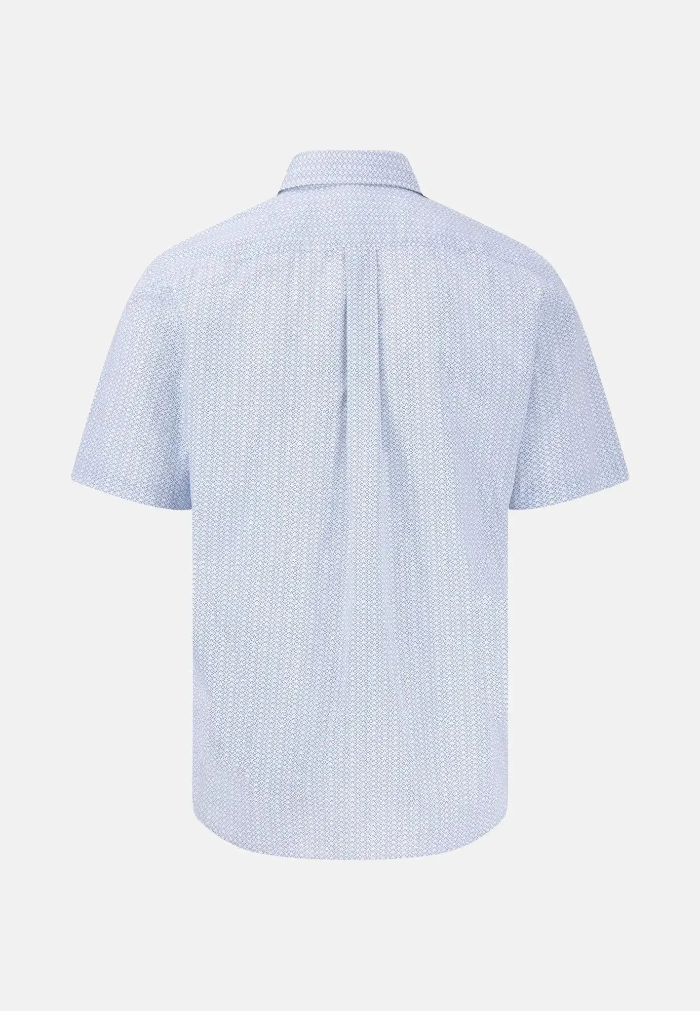 Fynch - Hatton Minimal Cotton Poplin Short Sleeved Shirt Summer Breeze – 15046121-607-S | Studio DOS by Designer Outlet Sales