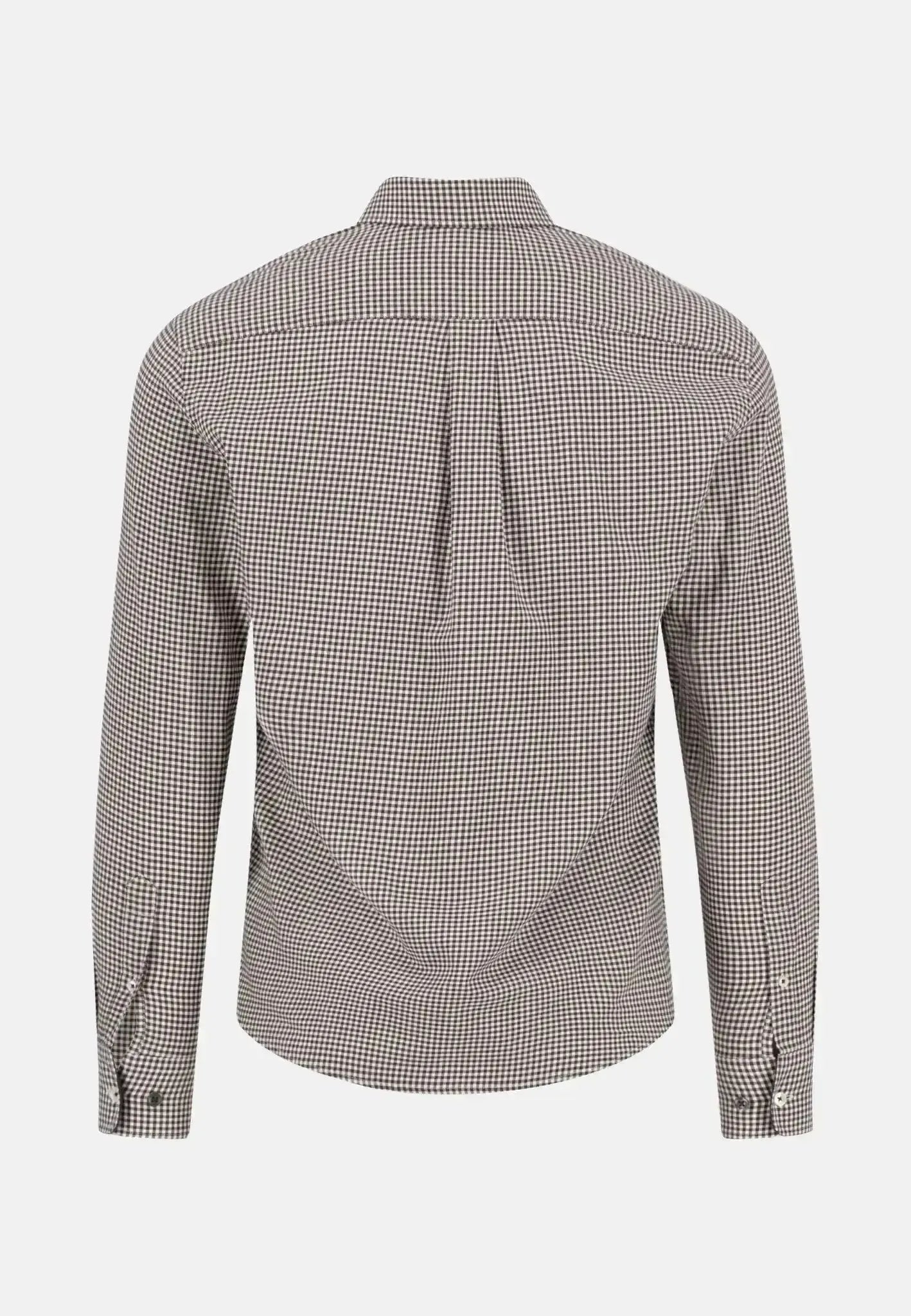 Fynch - Hatton Vichy Check Flannel Shirt Dark Chocolate – 15115780-861-S | Studio DOS by Designer Outlet Sales