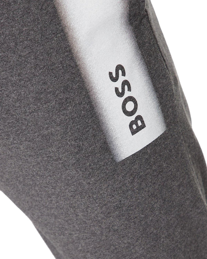 HUGO BOSS MENS AUTHENTIC SPRAY STRIPE TRACKSUIT PANTS GREY-Designer Outlet Sales