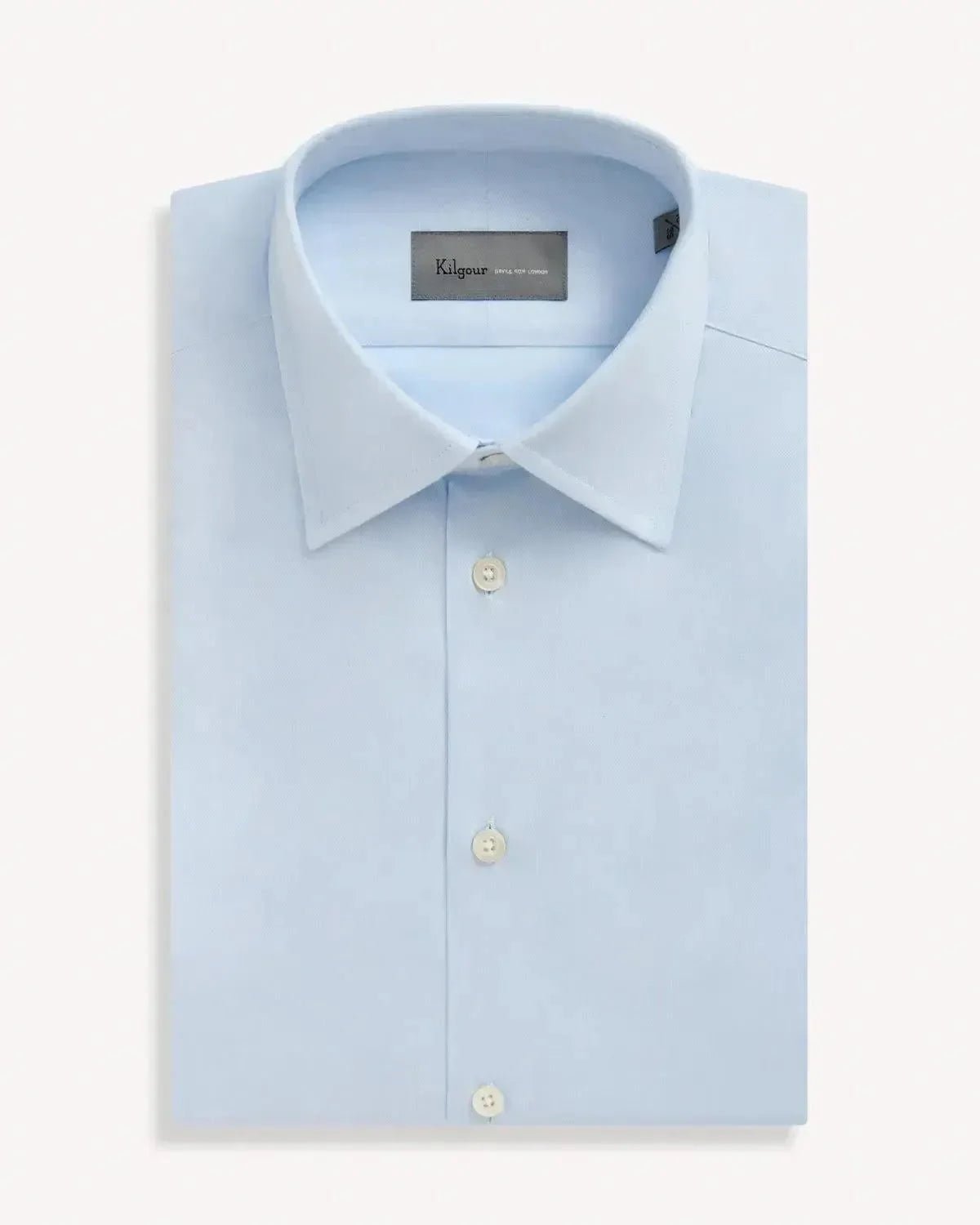 Kilgour Classic Dobby Cotton Shirt Sky – 40541-027-019 | Studio DOS by Designer Outlet Sales