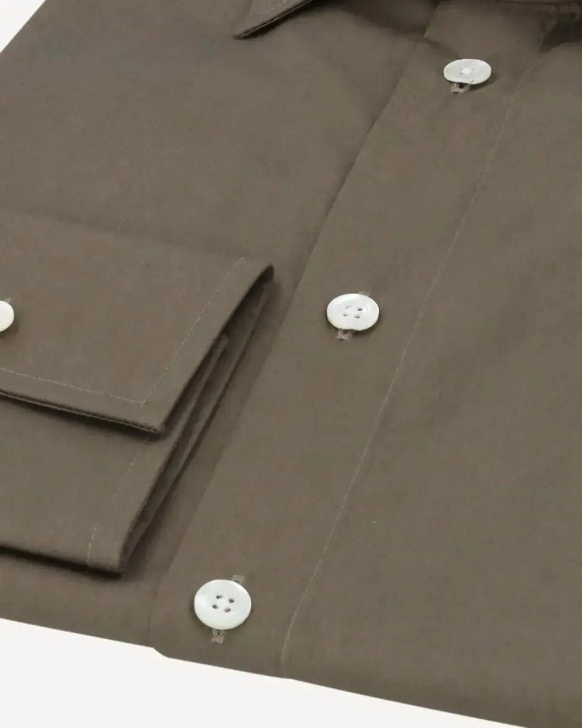 Kilgour Lightweight Plain Poplin Shirt Olive – 40541-007-748 | Studio DOS by Designer Outlet Sales