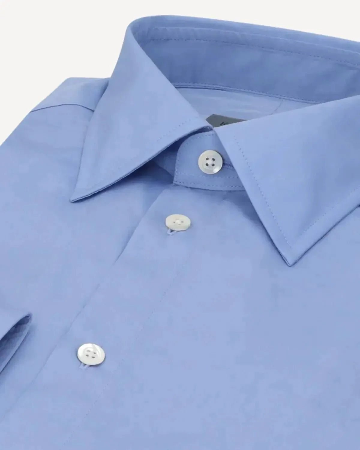 Kilgour Plain Cotton Poplin Shirt Sky Blue – 40541-007-379 | Studio DOS by Designer Outlet Sales