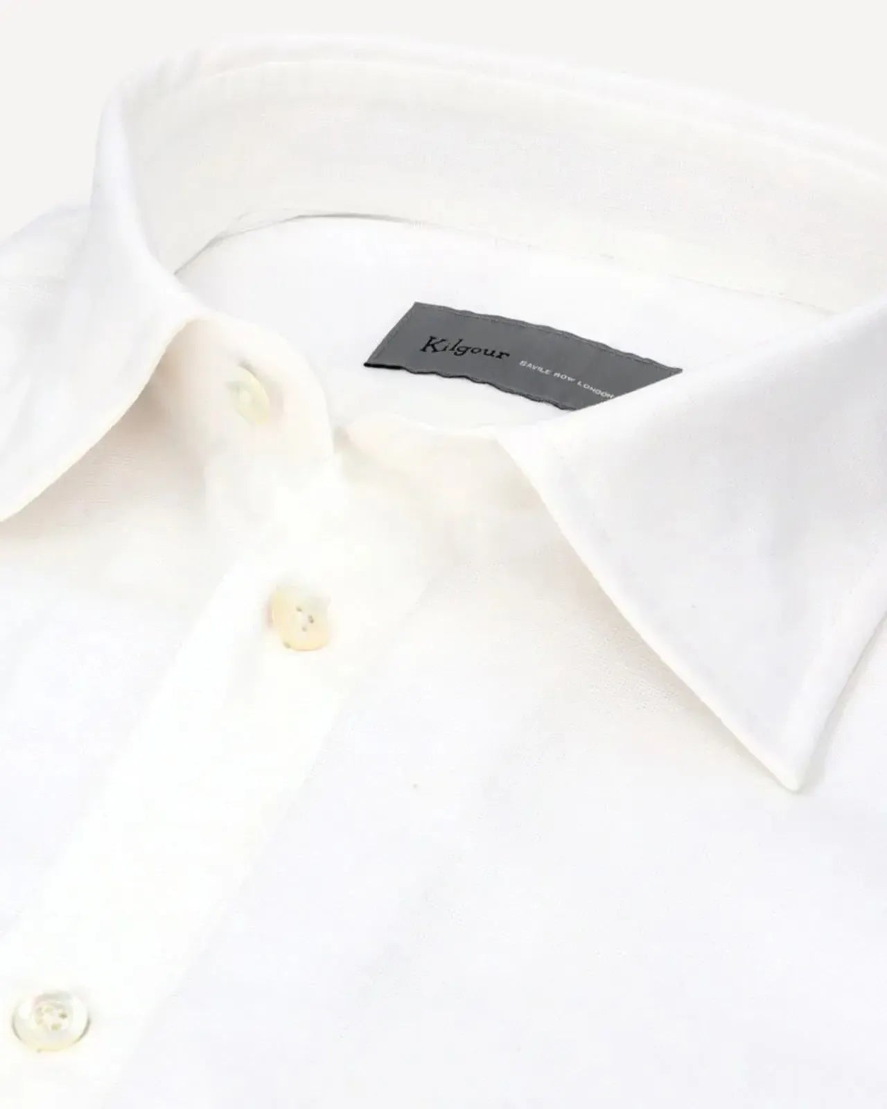 Kilgour Regular Collar Poplin Cotton Shirt White – 40541-007-712 | Studio DOS by Designer Outlet Sales