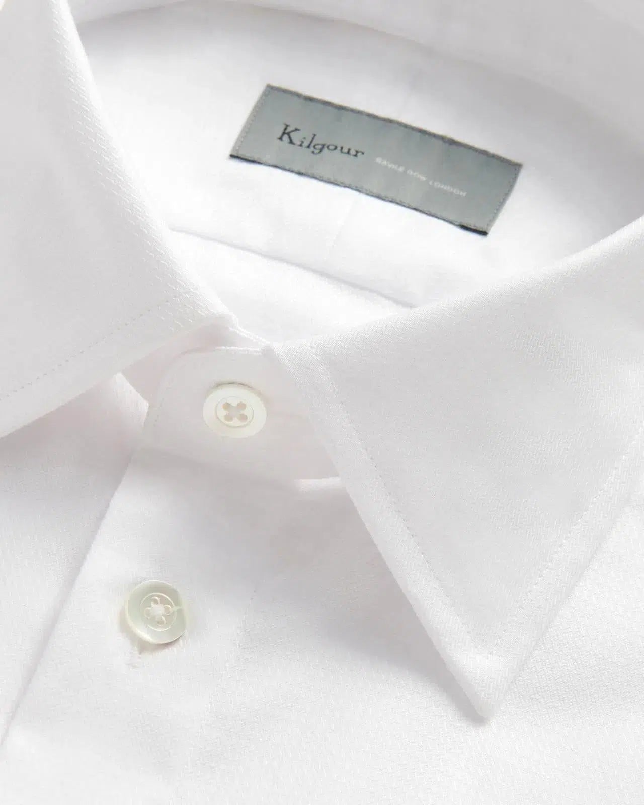 Kilgour Tailored Fit Cotton Shirt White – 40541-005-049 | Studio DOS by Designer Outlet Sales