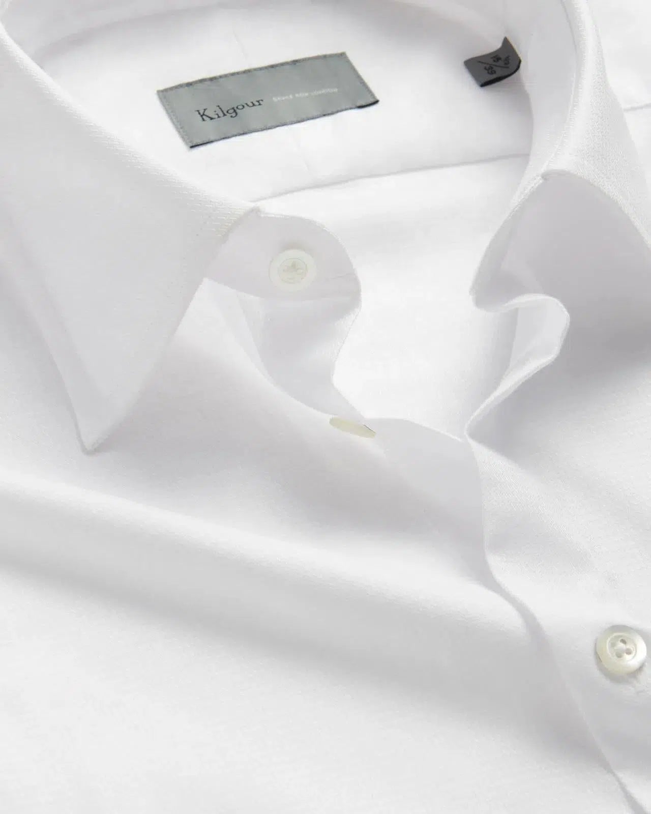 Kilgour Tailored Fit Cotton Shirt White – 40541-005-049 | Studio DOS by Designer Outlet Sales