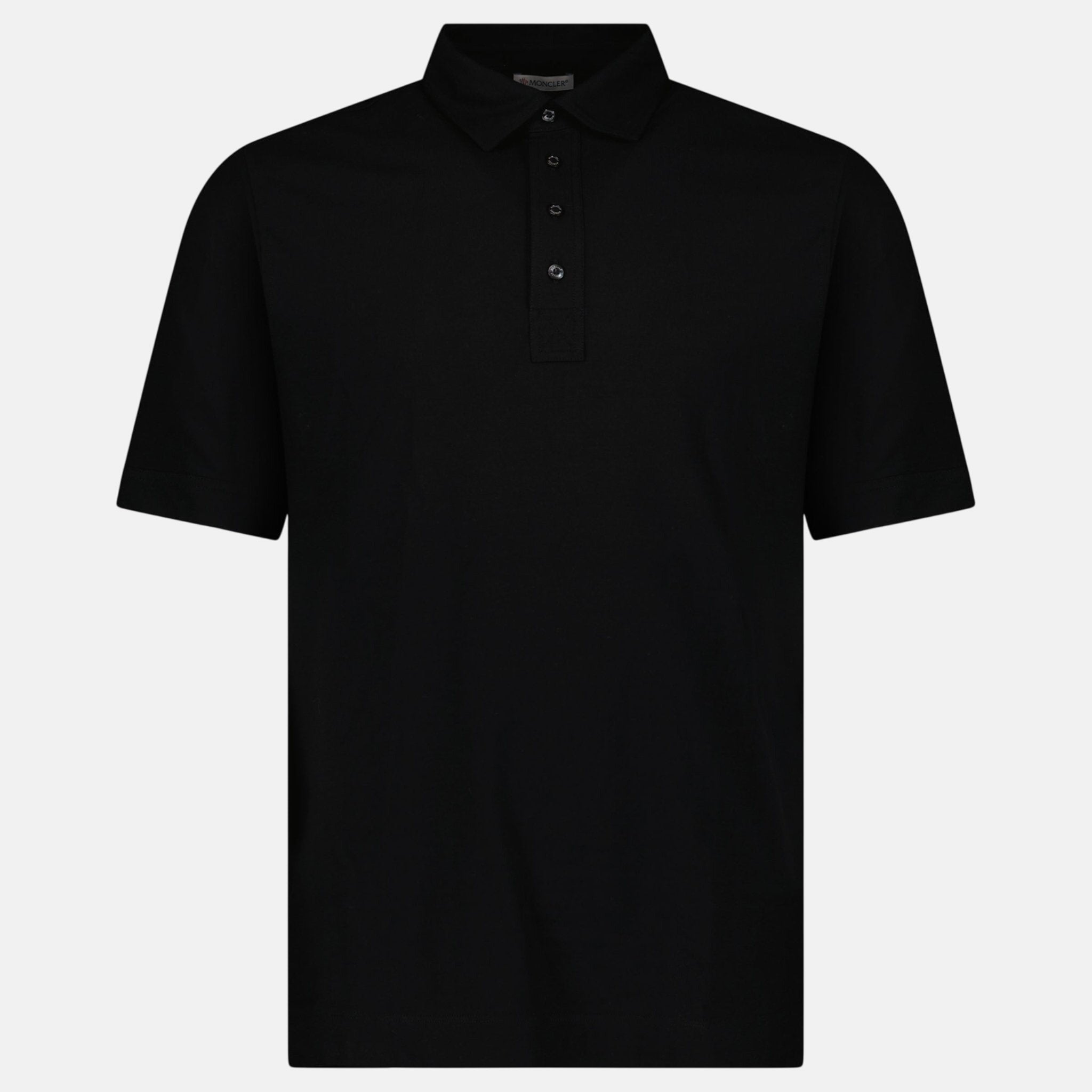 Moncler Edit Short Sleeve Polo Shirt Black – G11 | Studio DOS by Designer Outlet Sales