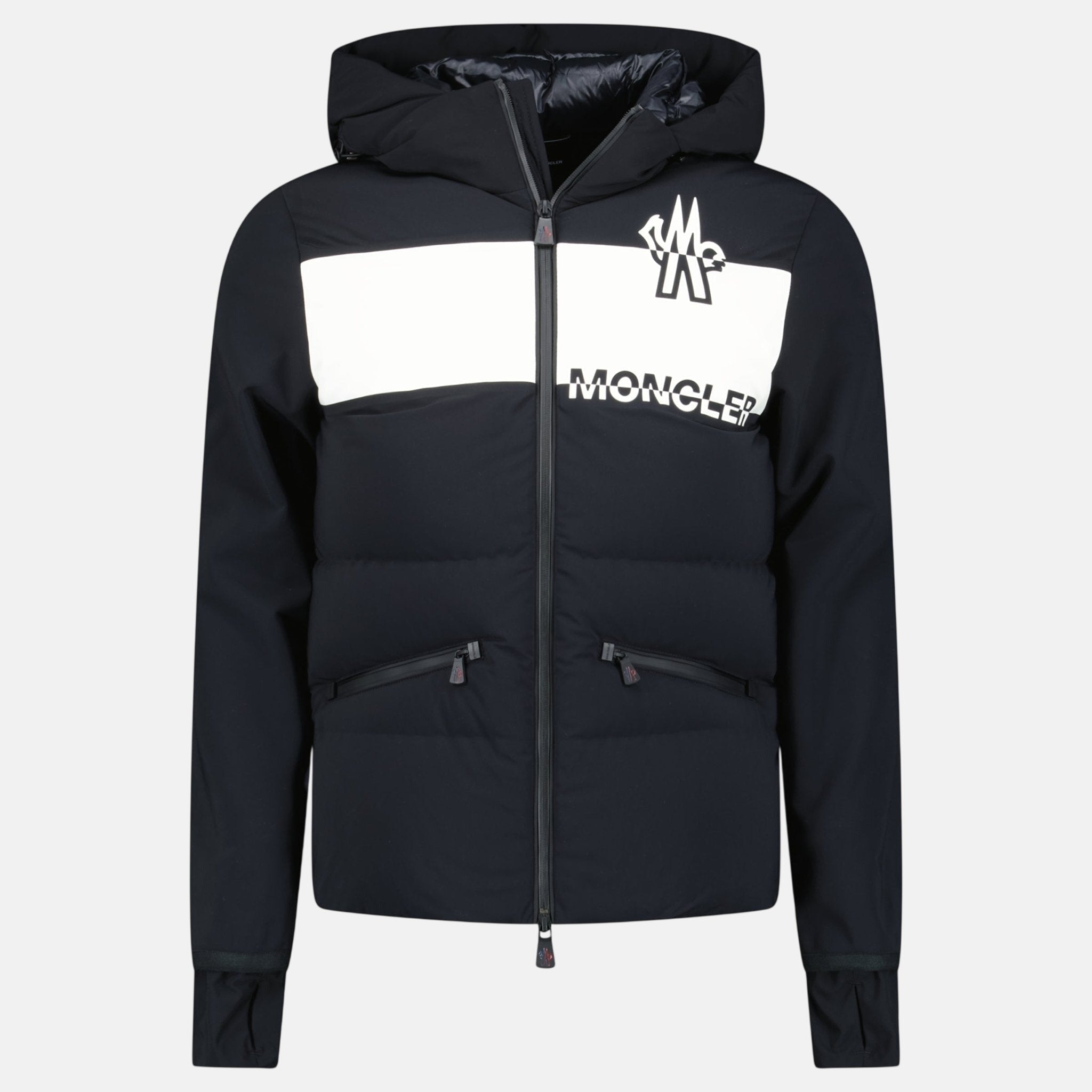 Moncler Grenoble Raised Logo Jacket Black White – Rail 4 L | Studio DOS by Designer Outlet Sales