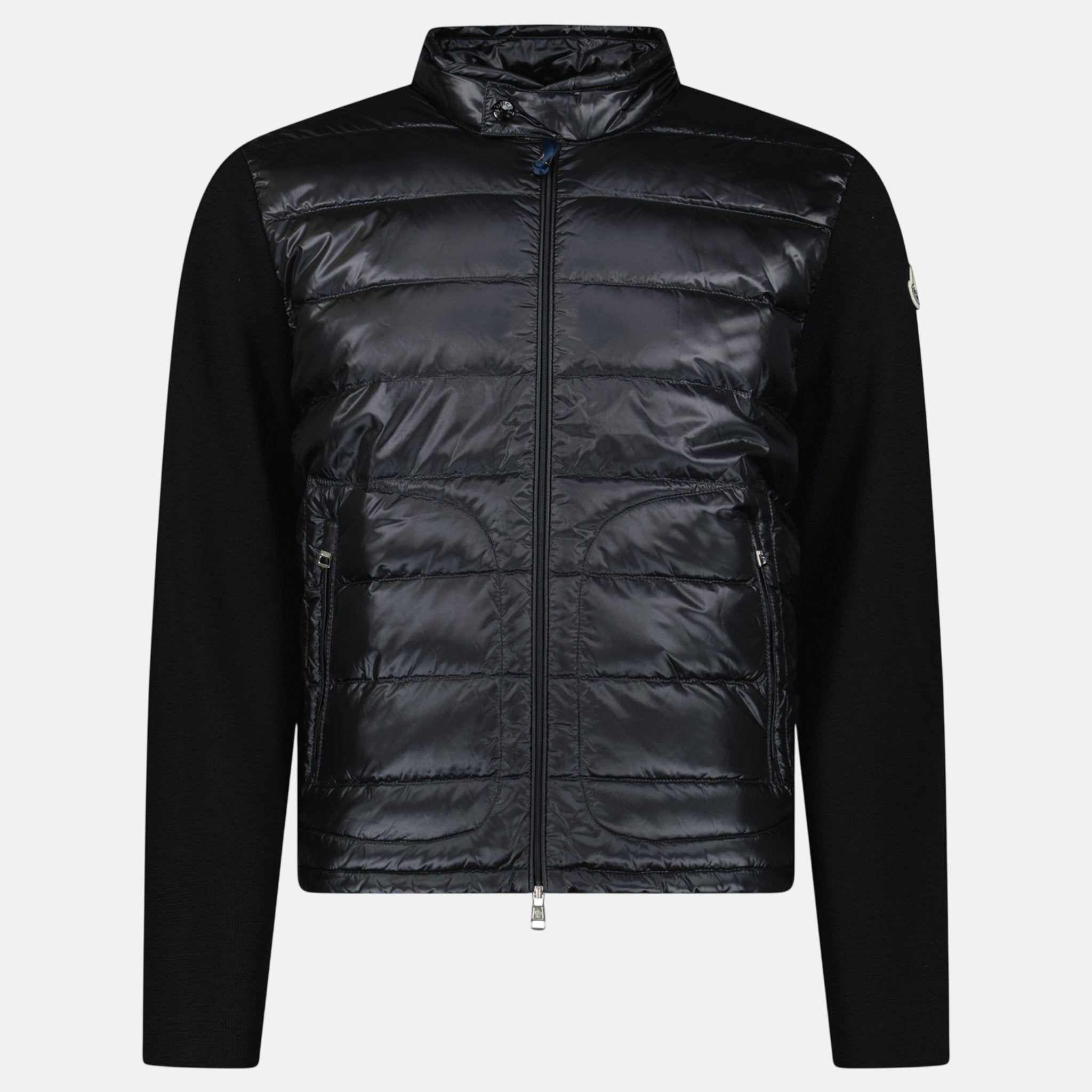 Moncler Padded Wool Zip - Up Cardigan Black – AA22/A63 | Studio DOS by Designer Outlet Sales