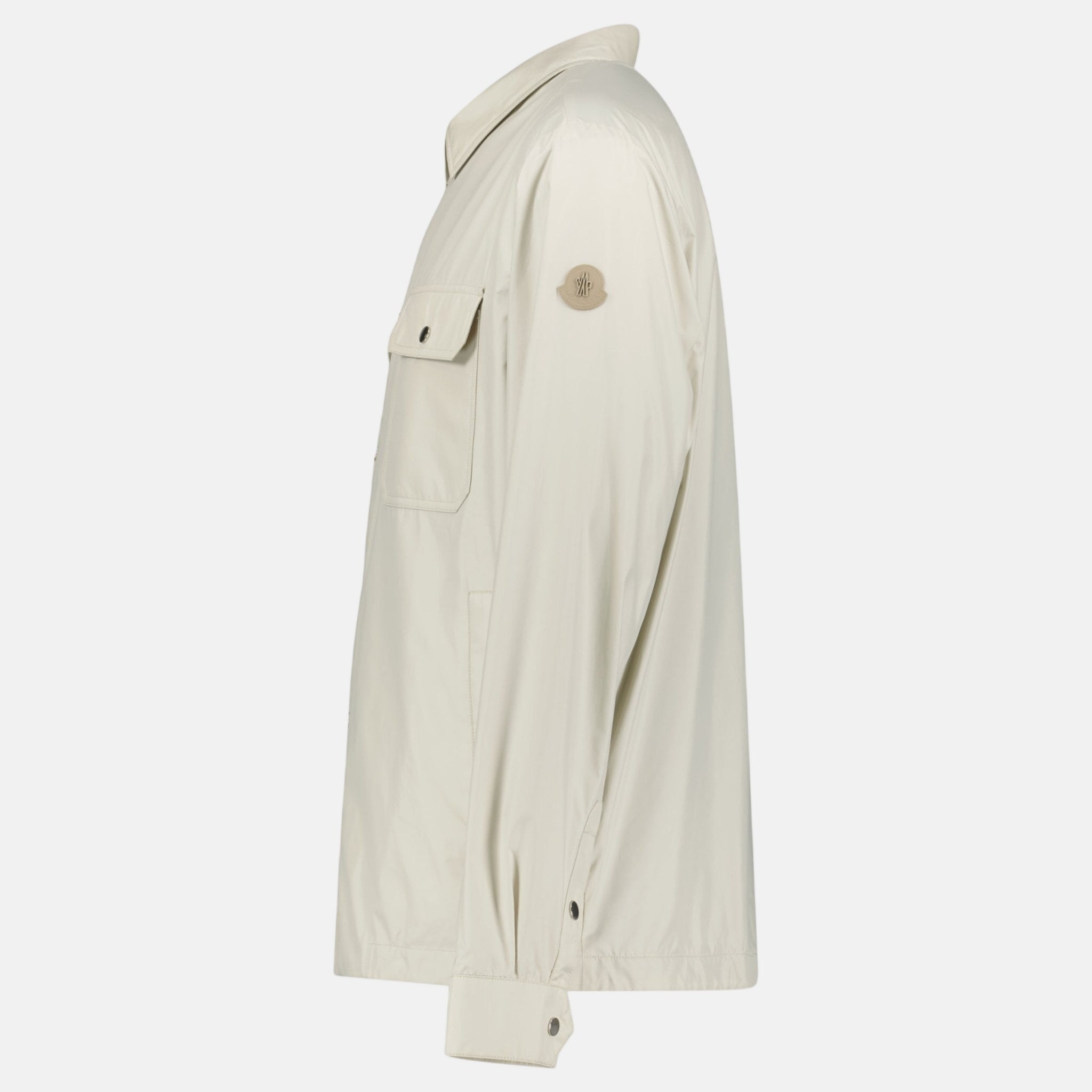 Moncler Piz Shirt Jacket Light Beige – G26 | Studio DOS by Designer Outlet Sales