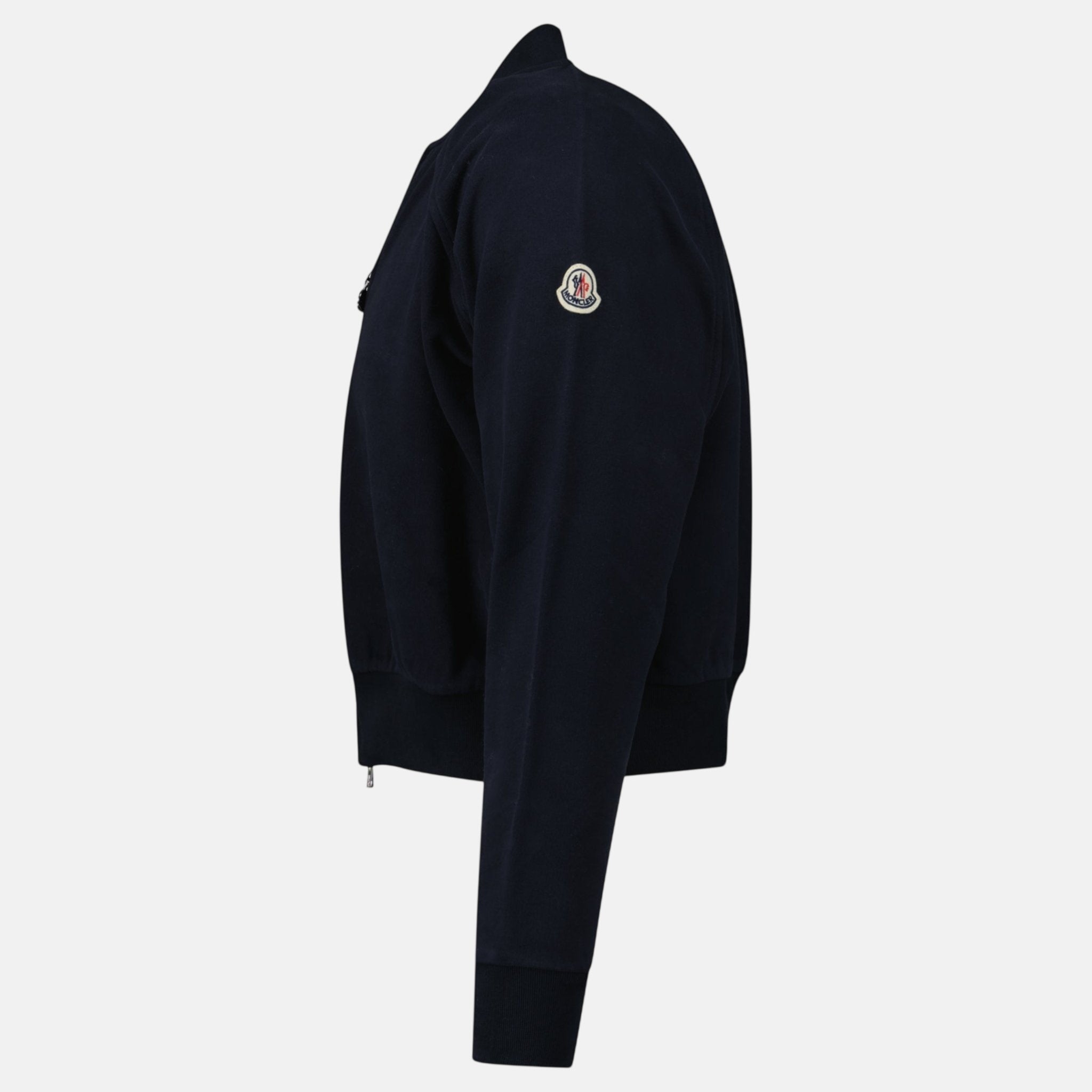 Moncler Womens Classic Bomber Jacket Navy – C92 | Studio DOS by Designer Outlet Sales