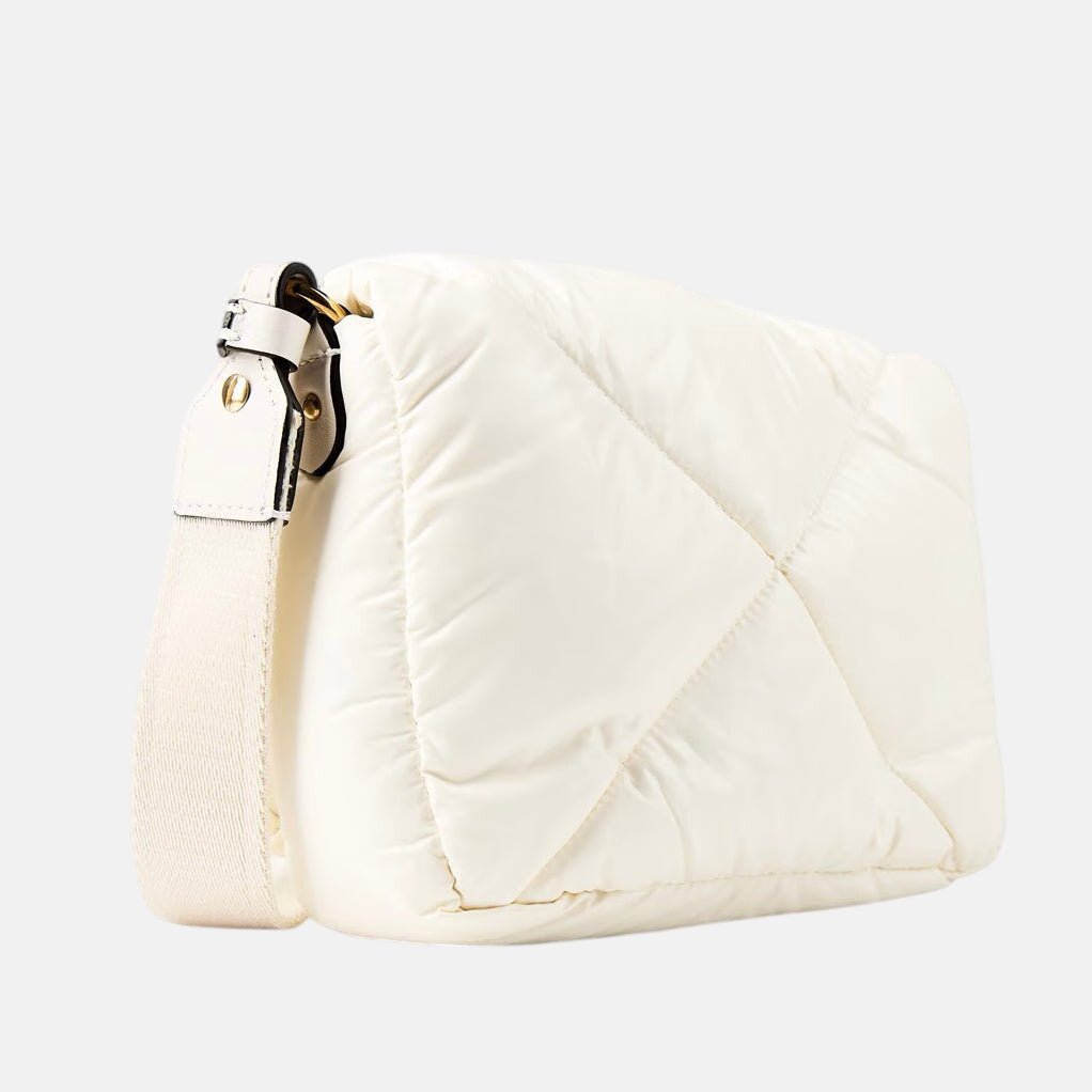 Moncler Womens Puffer Quilted Mini Crossbody Bag Cream – Grey Box 3 | Studio DOS by Designer Outlet Sales