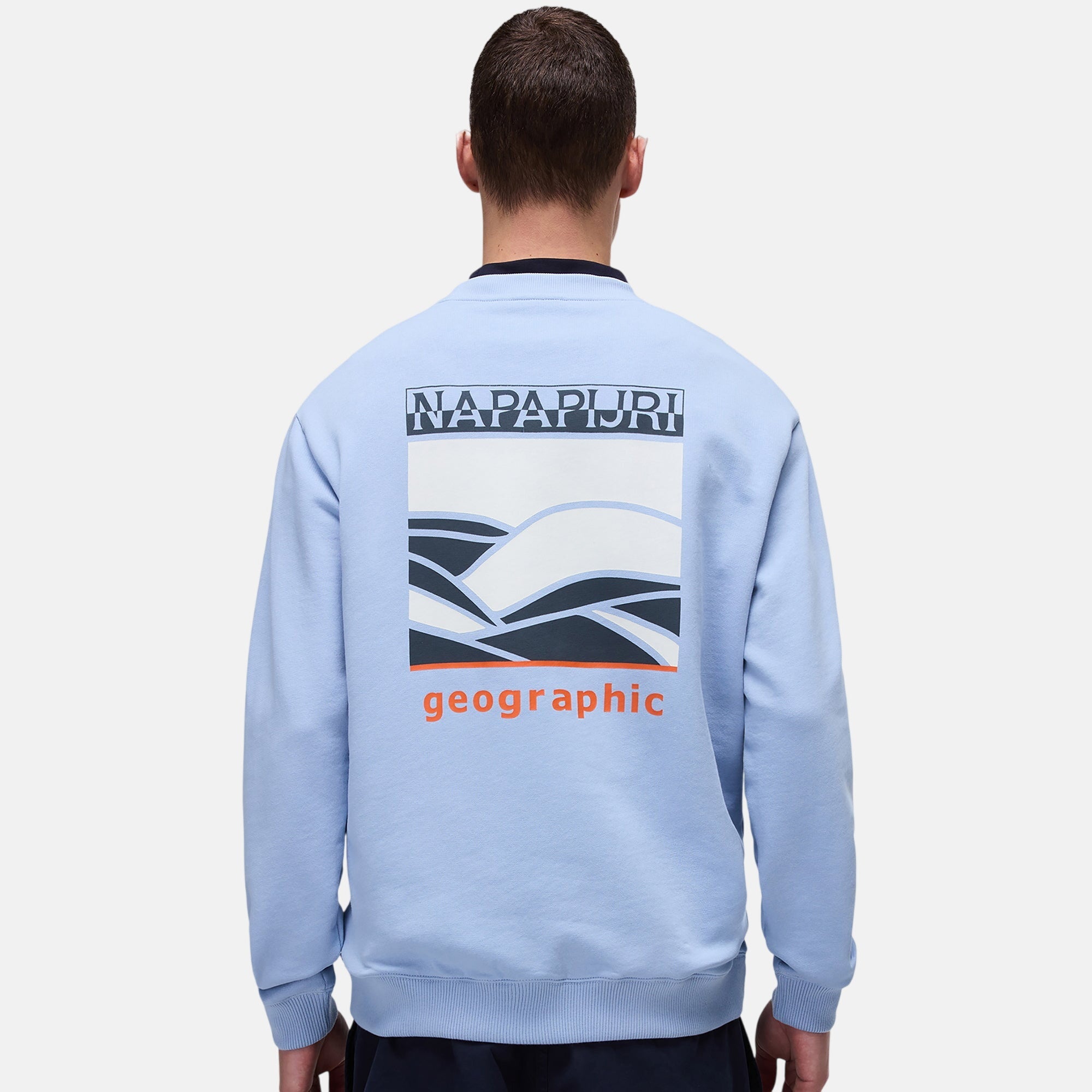 Napapijri Mens Sovana Sweatshirt Light Blue – SS25152-S | Studio DOS by Designer Outlet Sales