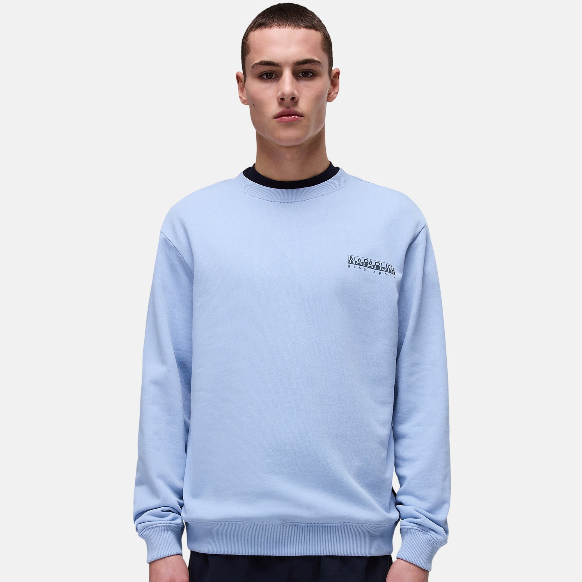 Napapijri Mens Sovana Sweatshirt Light Blue – SS25152-S | Studio DOS by Designer Outlet Sales