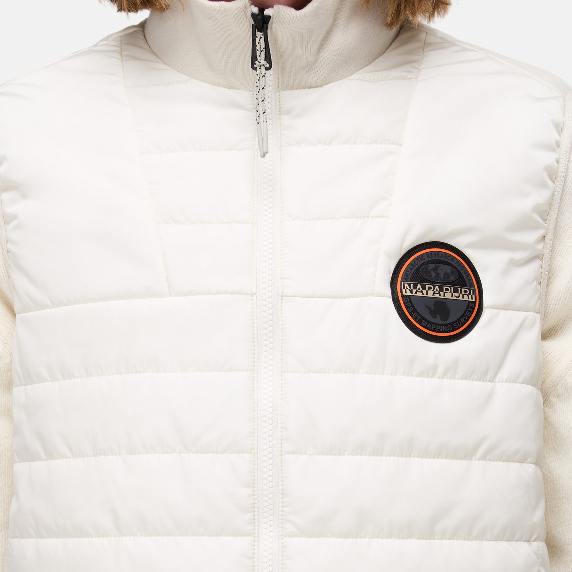 Napapijri Mens Tosa Vest Gilet Off White Beige – SPR574-M | Studio DOS by Designer Outlet Sales