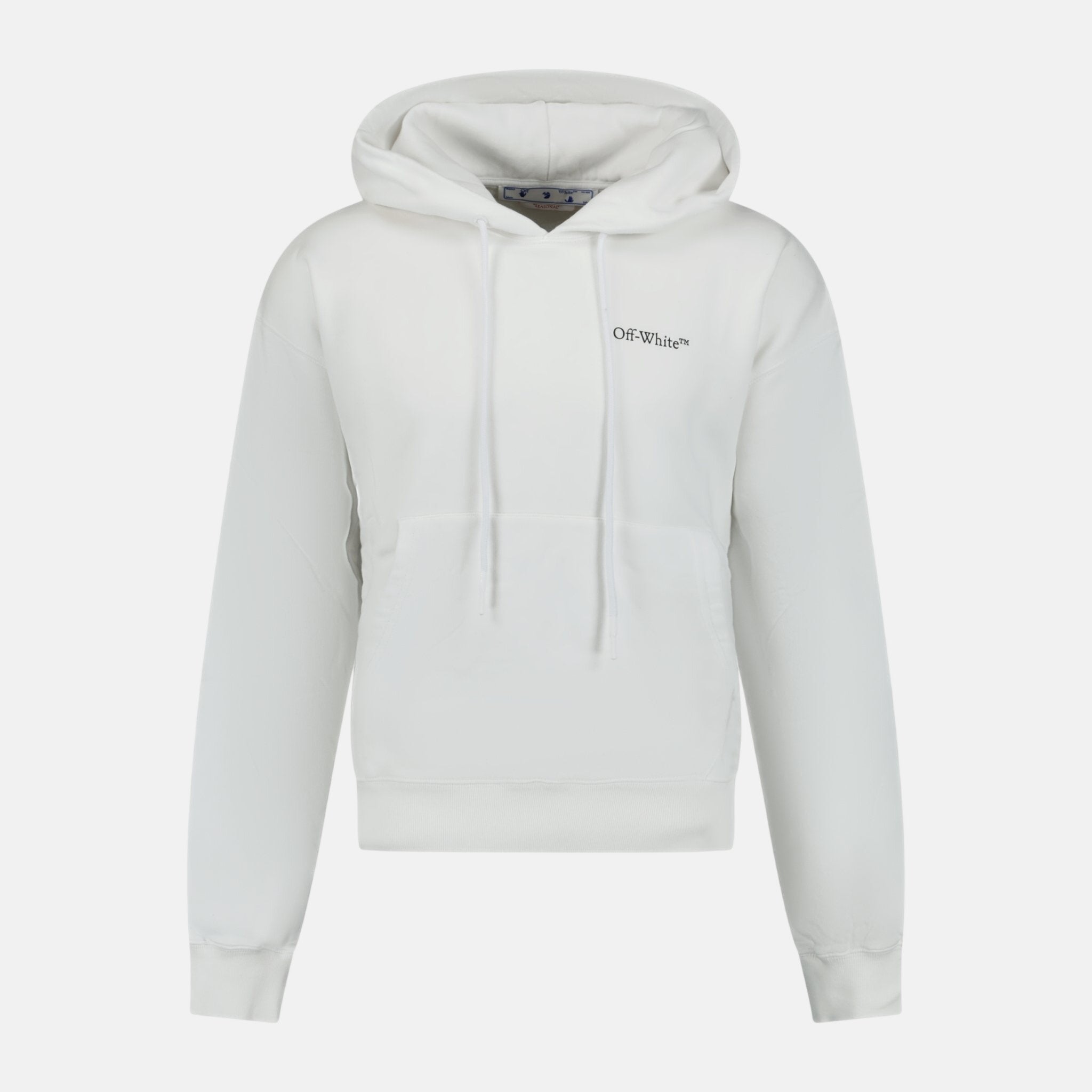 Off - White Caravaggio Logo Hooded Sweatshirt White – A65 | Studio DOS by Designer Outlet Sales