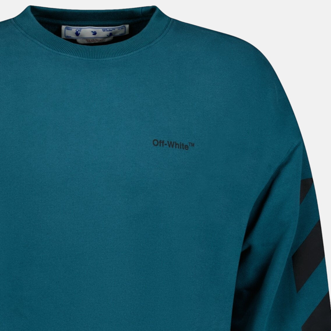 Off - White Crewneck Sweatshirt Duck Green – B24 | Studio DOS by Designer Outlet Sales