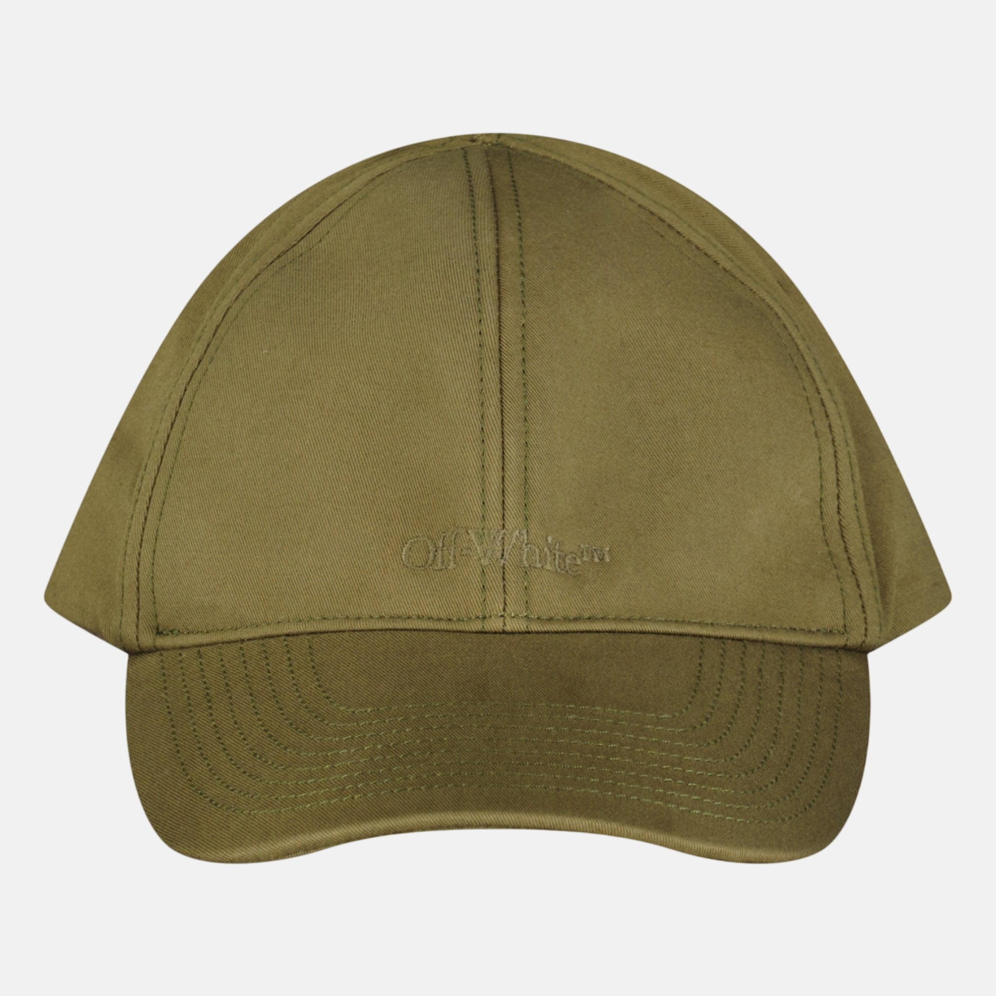 Off - White Embroidery Logo Cap Khaki – Hat Box 6 | Studio DOS by Designer Outlet Sales