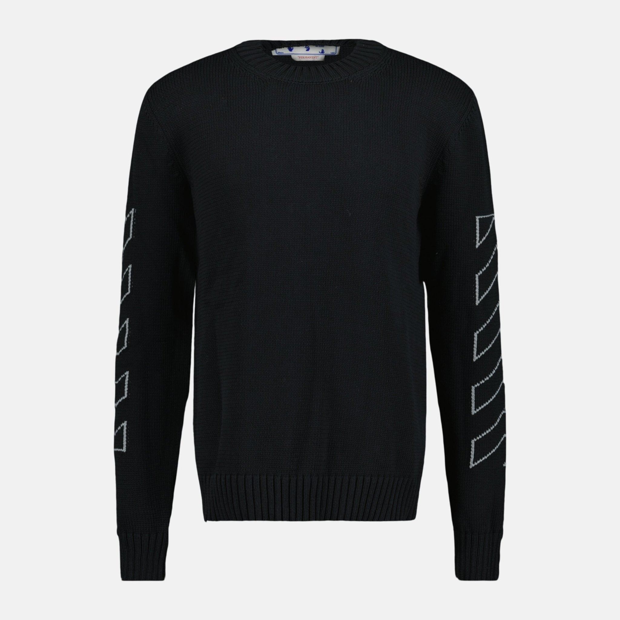 Off - White Knitted Jumper Black – A68 | Studio DOS by Designer Outlet Sales