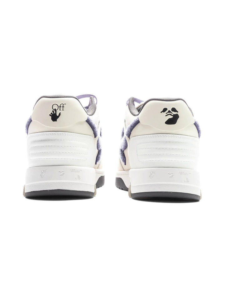 OFF-WHITE MENS OUT OF OFFICE COLLEGE TRAINERS OFF WHITE PURPLE-Designer Outlet Sales