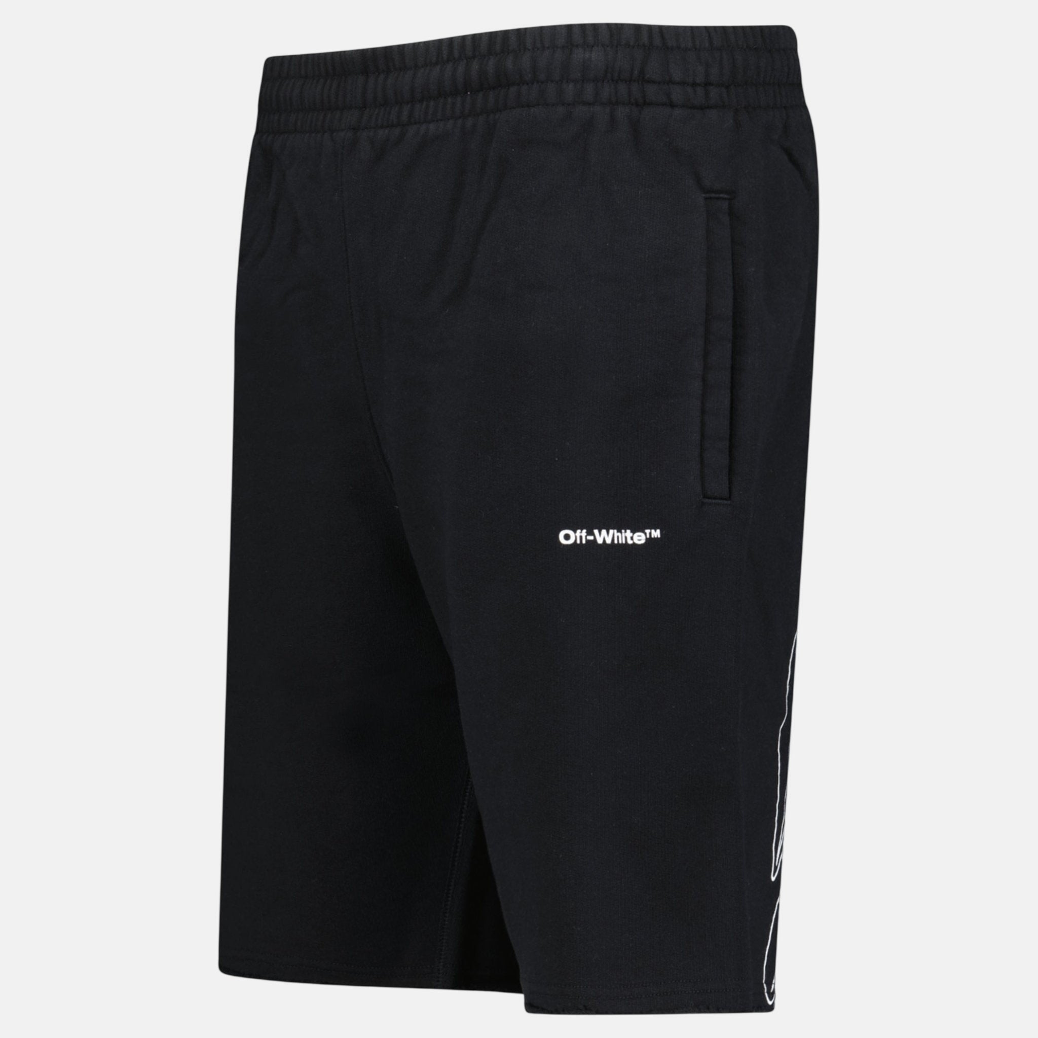 Off - White Wave Cotton Sweat Shorts Black – B12 | Studio DOS by Designer Outlet Sales