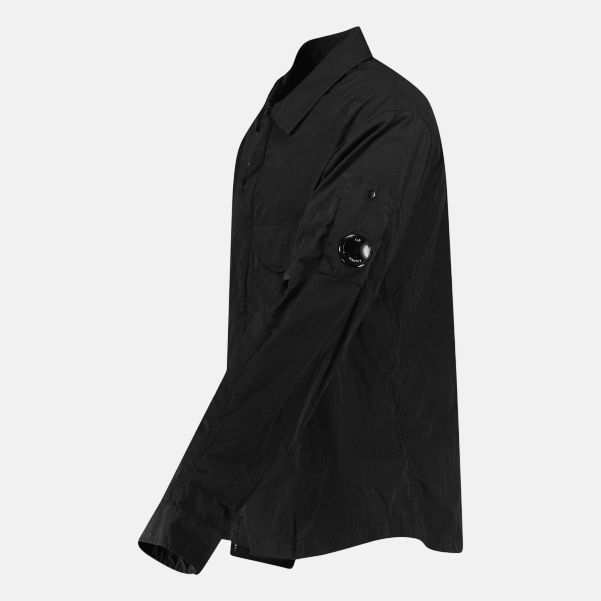 CP Company Lens Chrome-R Zip-Up Jacket Black