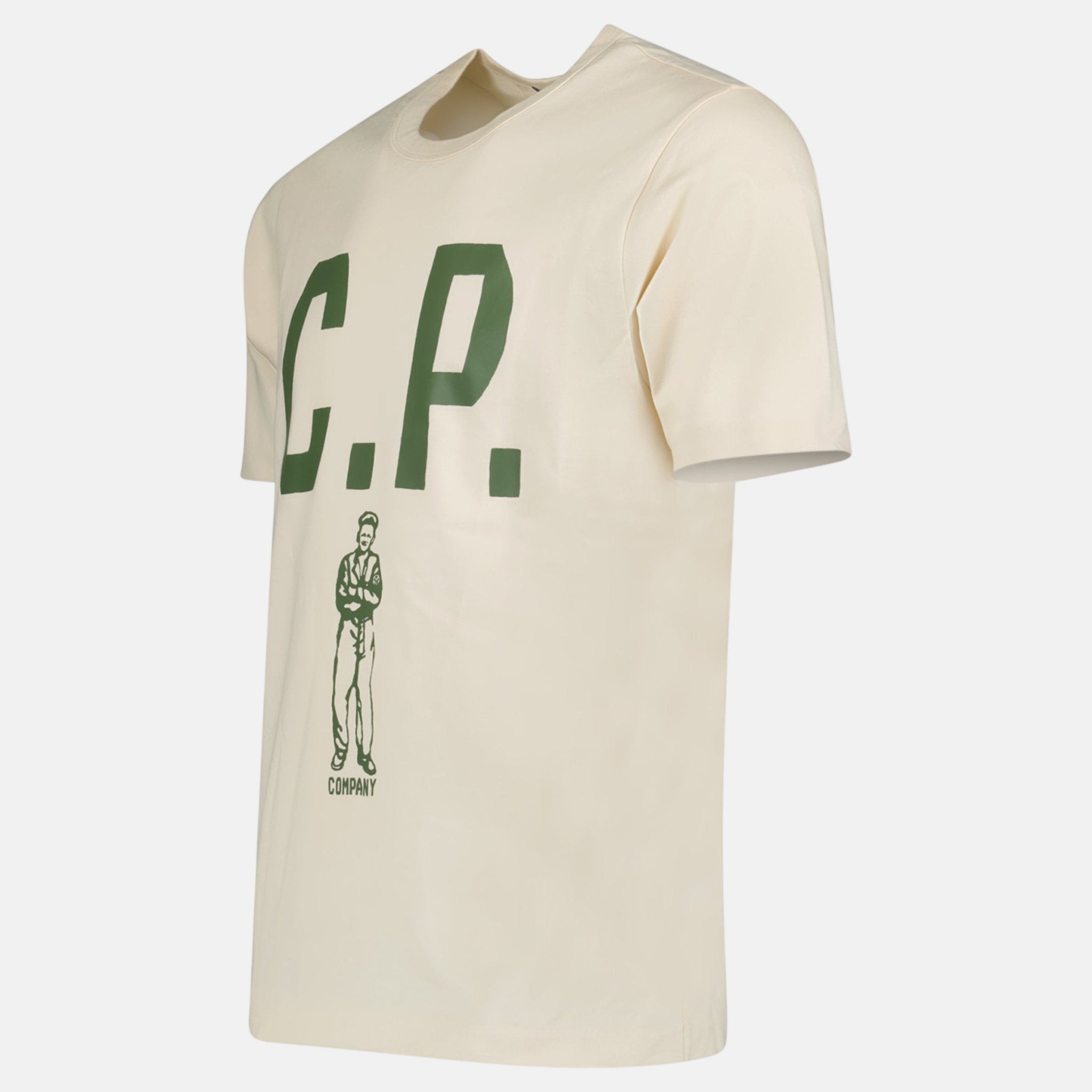 CP Company Mercerized 30/2 Jersey Sailor T-Shirt Pistachio Shell