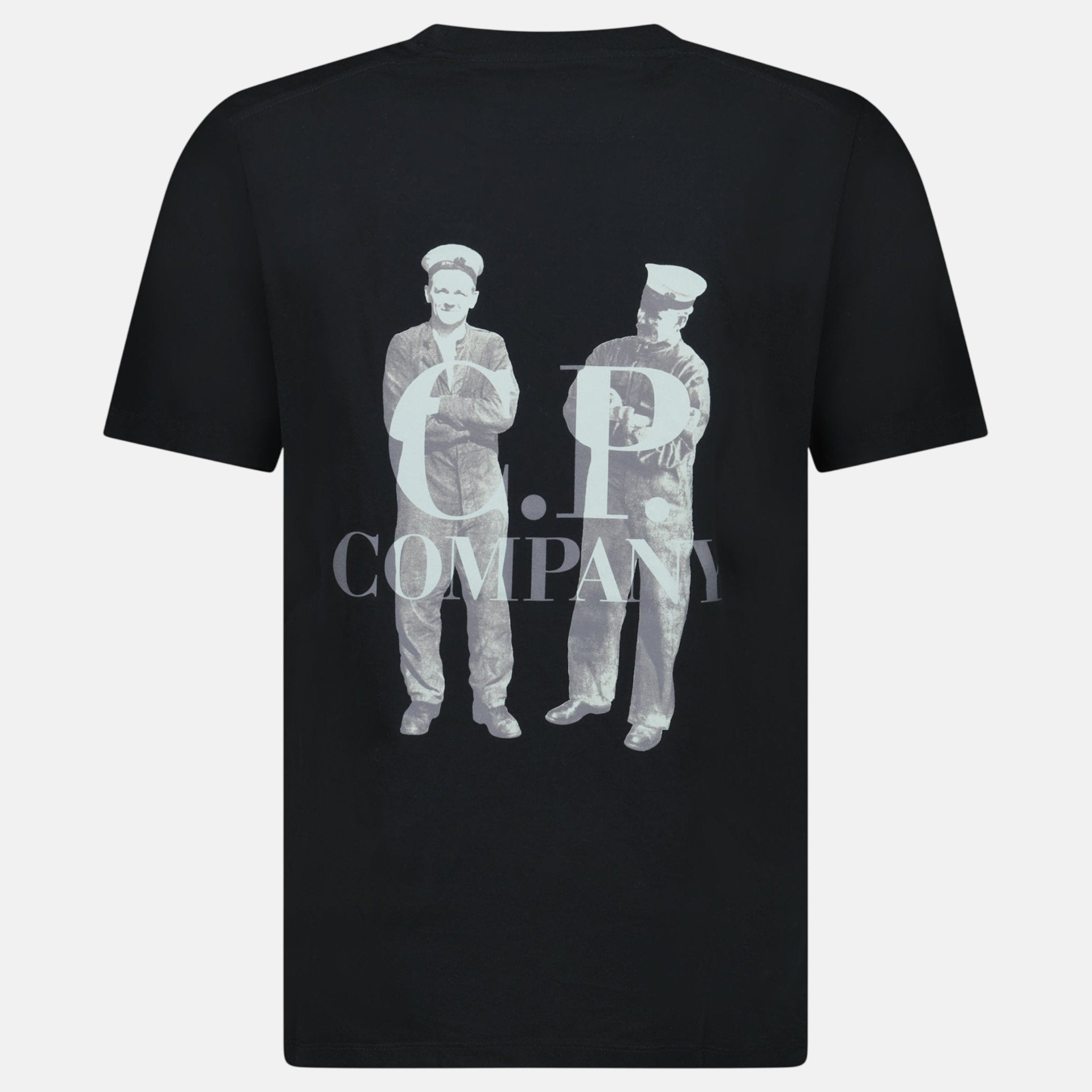 CP Company British Sailor Logo 30/1 T-Shirt Black
