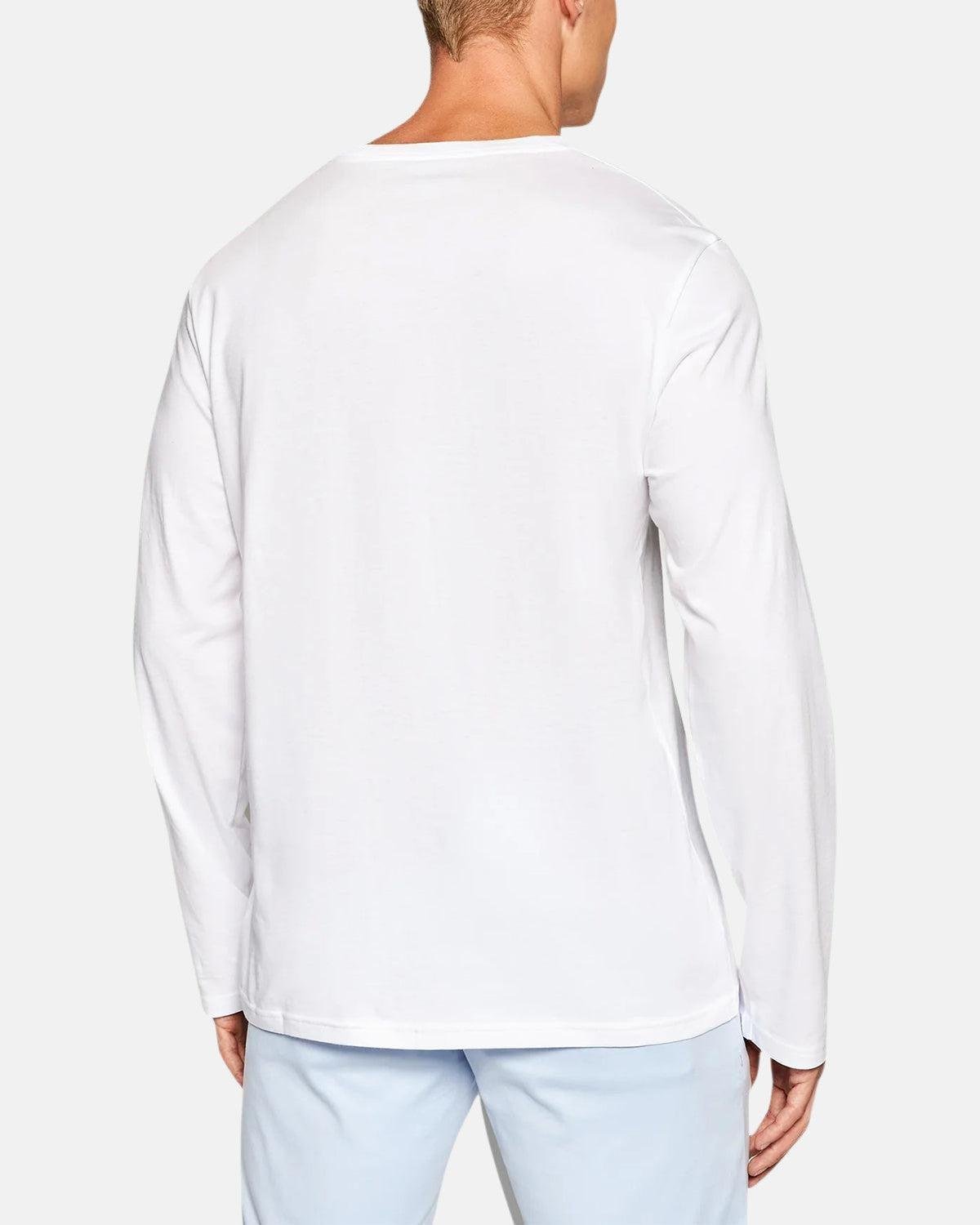 RALPH LAUREN COTTON JERSEY LONG SLEEVE T - SHIRT WHITE – RALPH-LAUREN-714844759-004-S | Studio DOS by Designer Outlet Sales