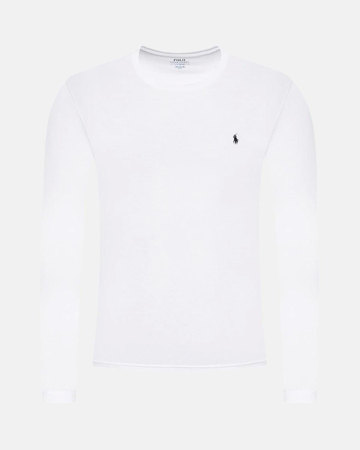 RALPH LAUREN COTTON JERSEY LONG SLEEVE T - SHIRT WHITE – RALPH-LAUREN-714844759-004-S | Studio DOS by Designer Outlet Sales