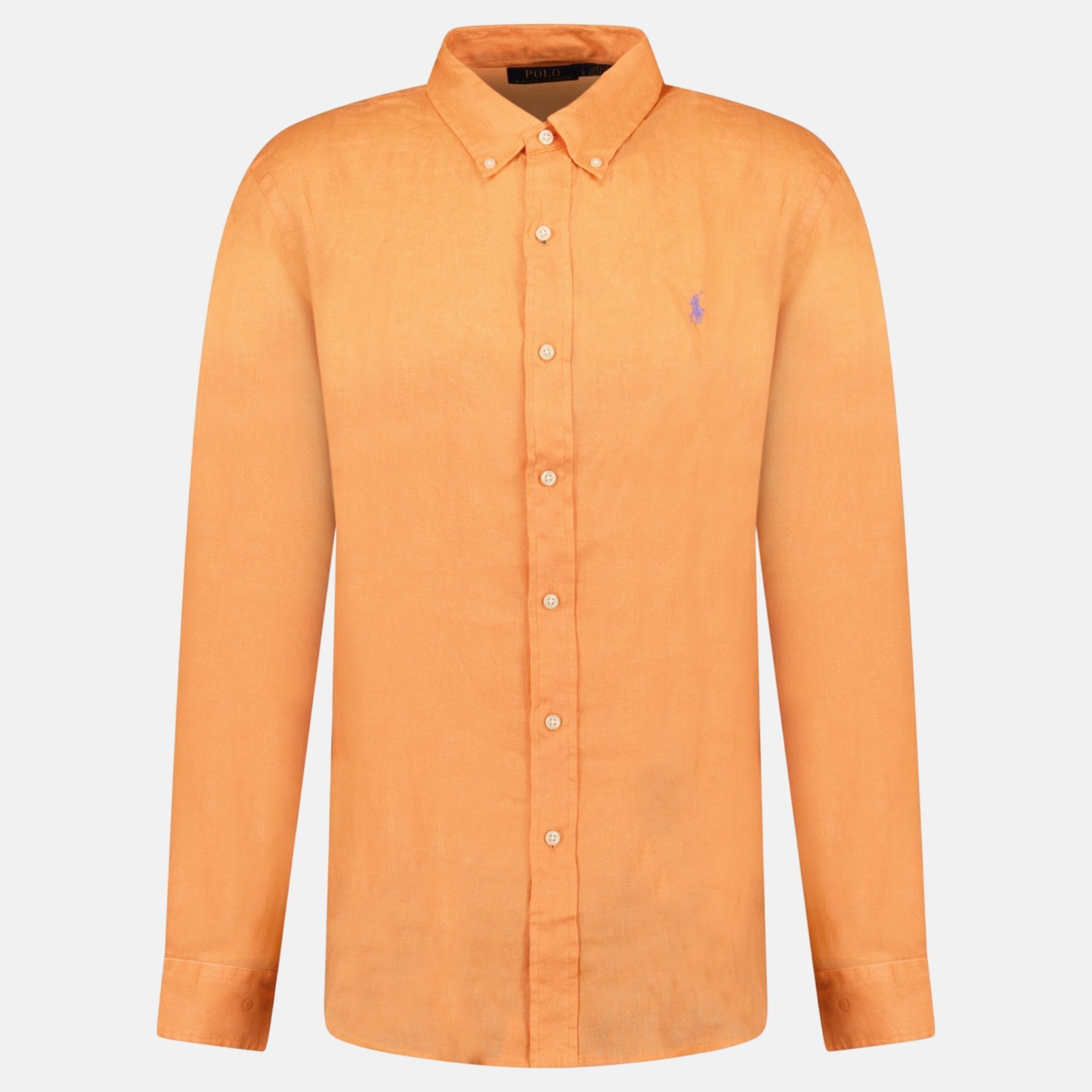 Ralph Lauren Custom Fit Linen Shirt Poppy – SH1 | Studio DOS by Designer Outlet Sales
