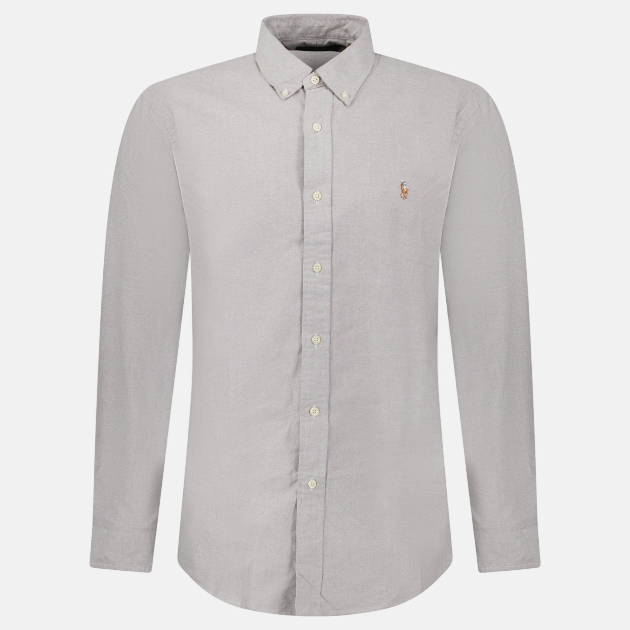 Ralph Lauren Custom Fit Oxford Shirt Grey – A26 | Studio DOS by Designer Outlet Sales