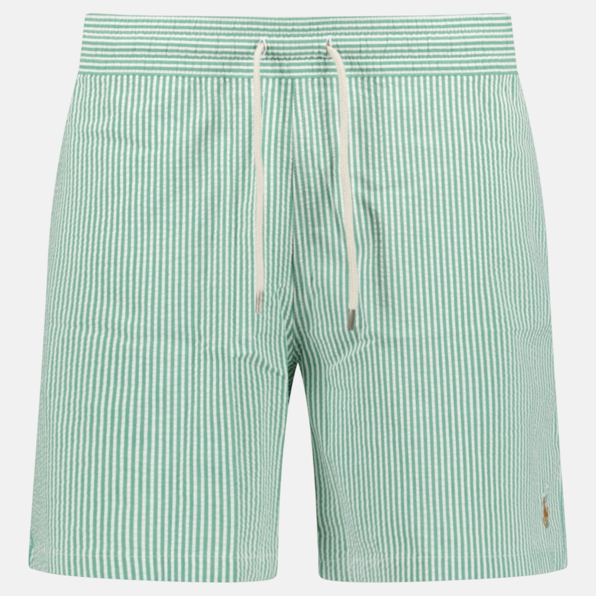 Ralph Lauren Traveller Classic Swim Trunk Raft Green Seersucker – O15 | Studio DOS by Designer Outlet Sales