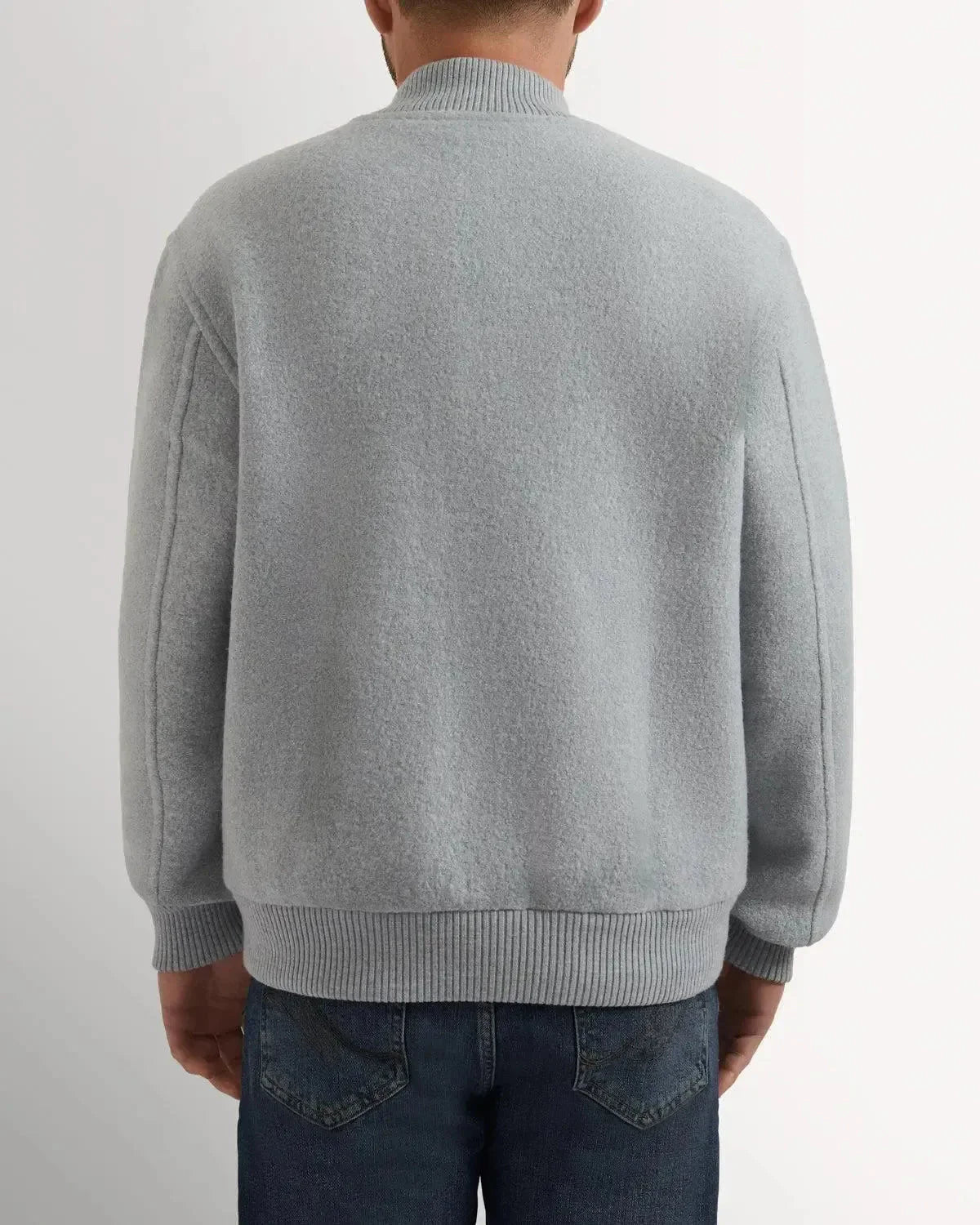 Richard James Wool College Bomber Grey – 40542-021-046 | Studio DOS by Designer Outlet Sales