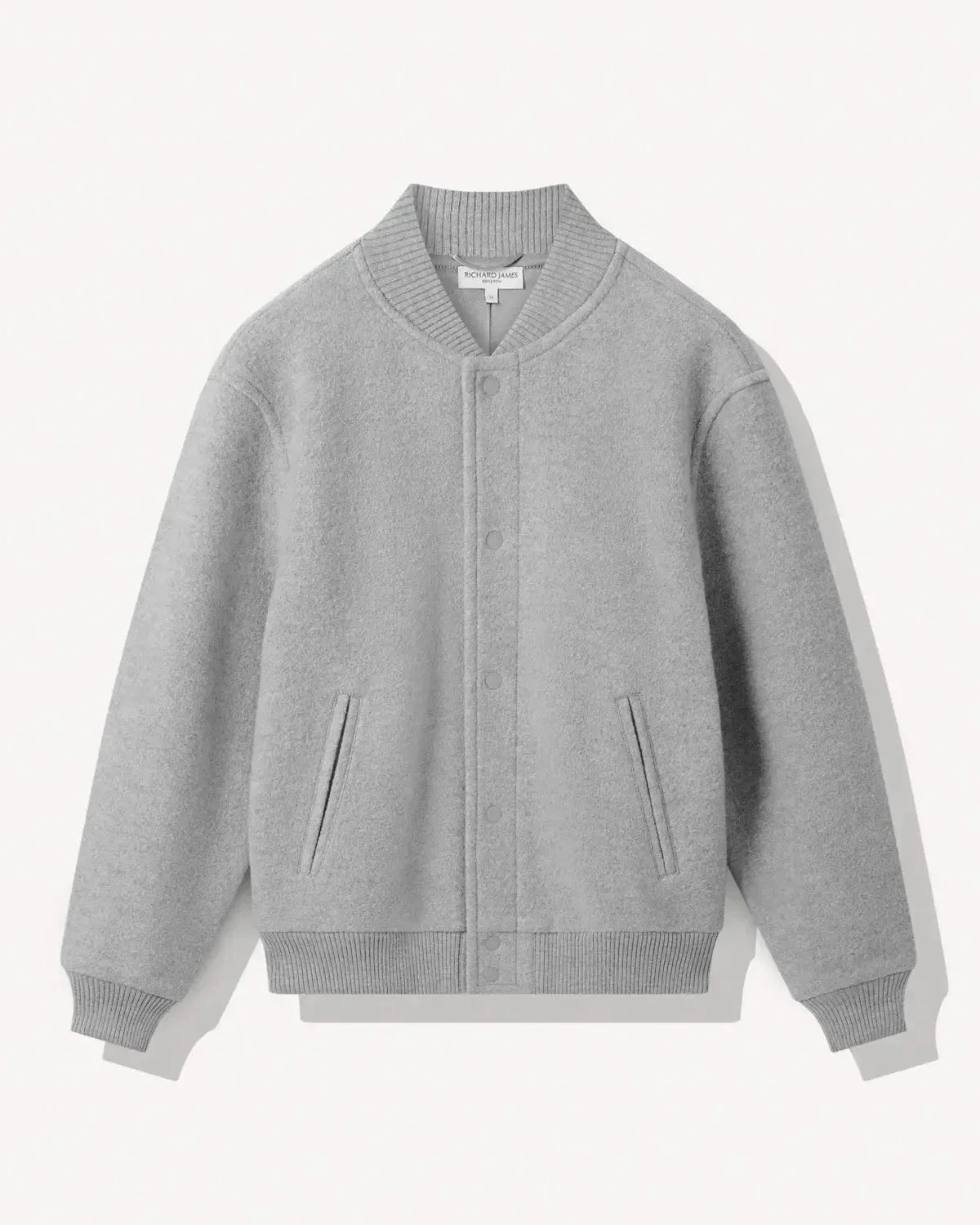 Richard James Wool College Bomber Grey – 40542-021-046 | Studio DOS by Designer Outlet Sales