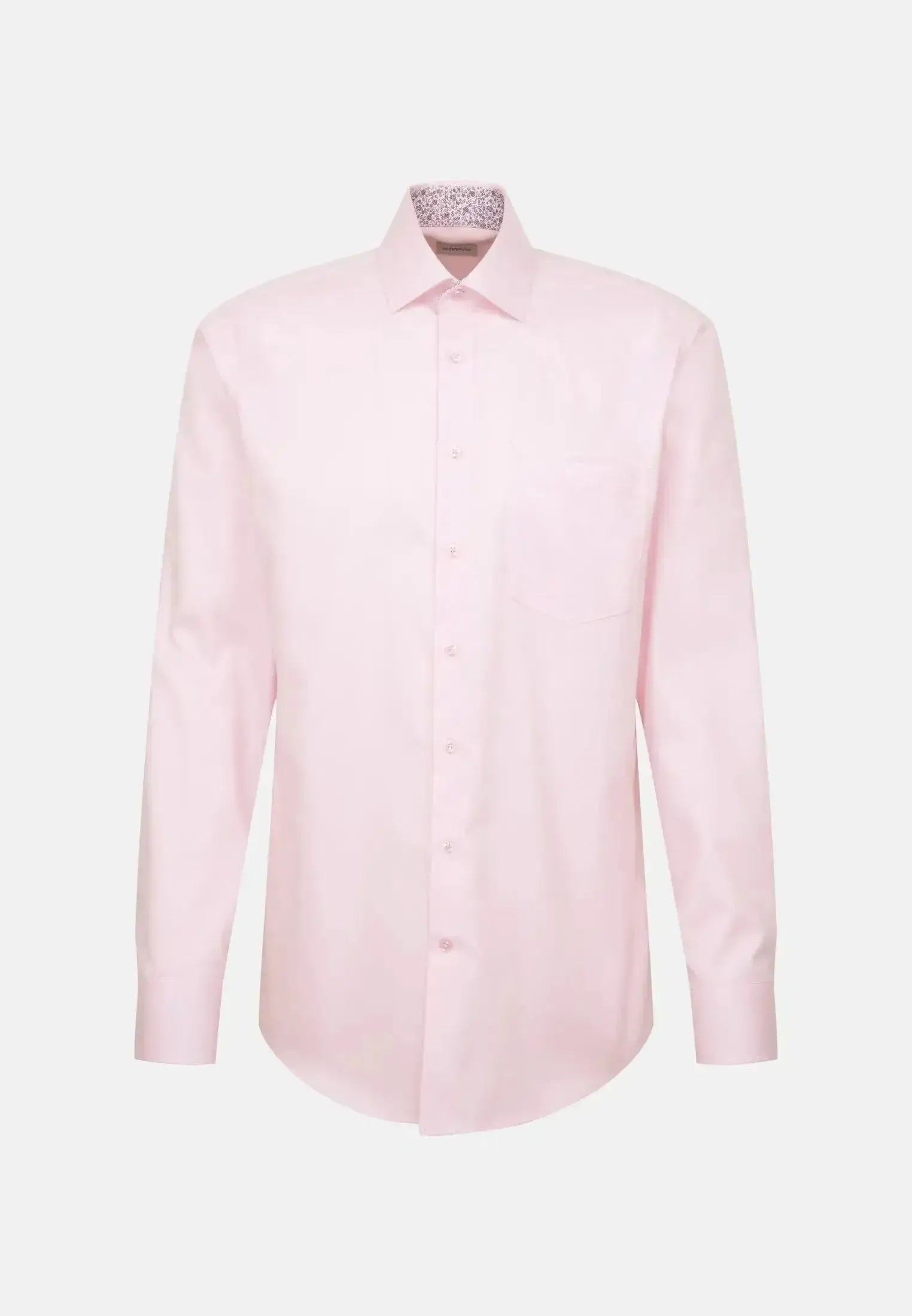 Seidensticker Mens Regular Fit No Iron Business Kent Contrast Patch Business Shirt Pink – 01.147200-42-38 | Studio DOS by Designer Outlet Sales