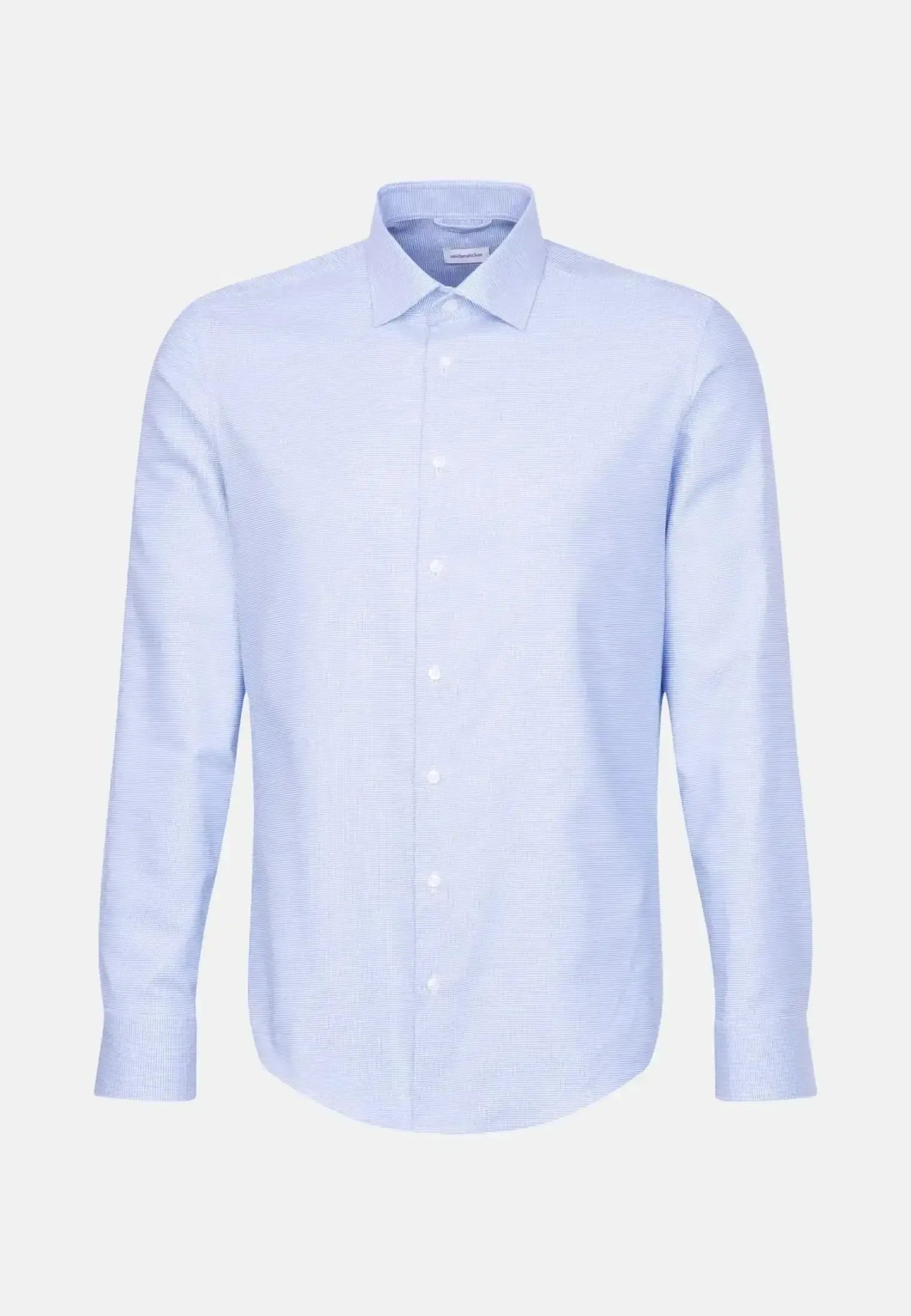 Seidensticker Mens Slim Fit No Iron New Kent Structured Business Shirt Light Blue – 01.641960-13-37 | Studio DOS by Designer Outlet Sales