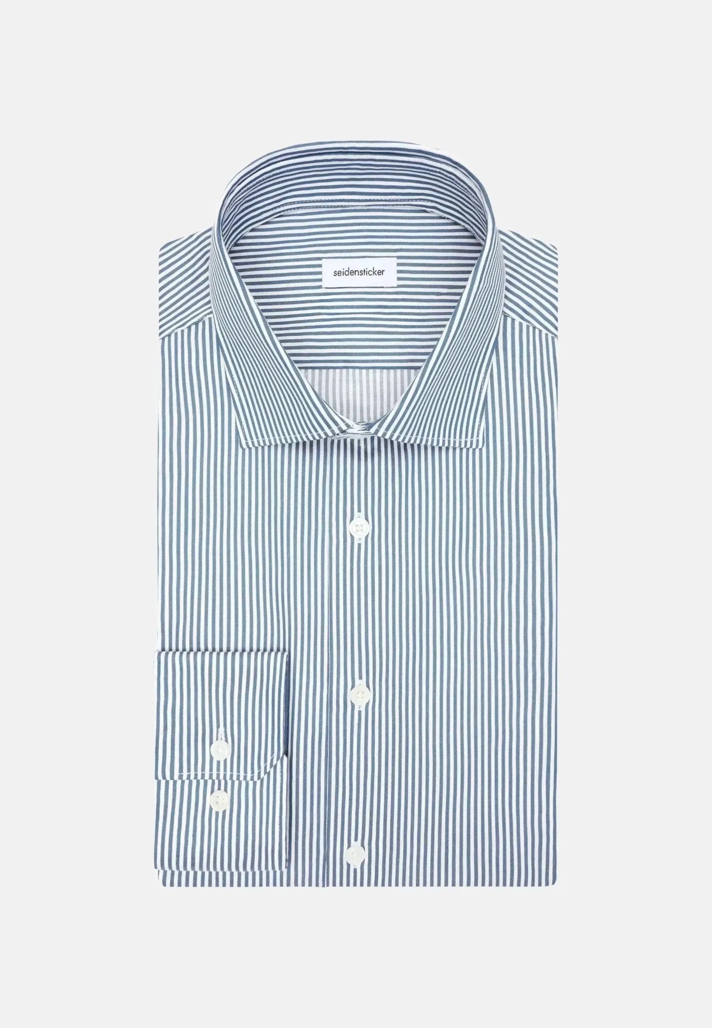 Seidensticker Regular Fit Easy Iron New Kent Striped Business Shirt Dark Teal – 01.145080-78-38 | Studio DOS by Designer Outlet Sales