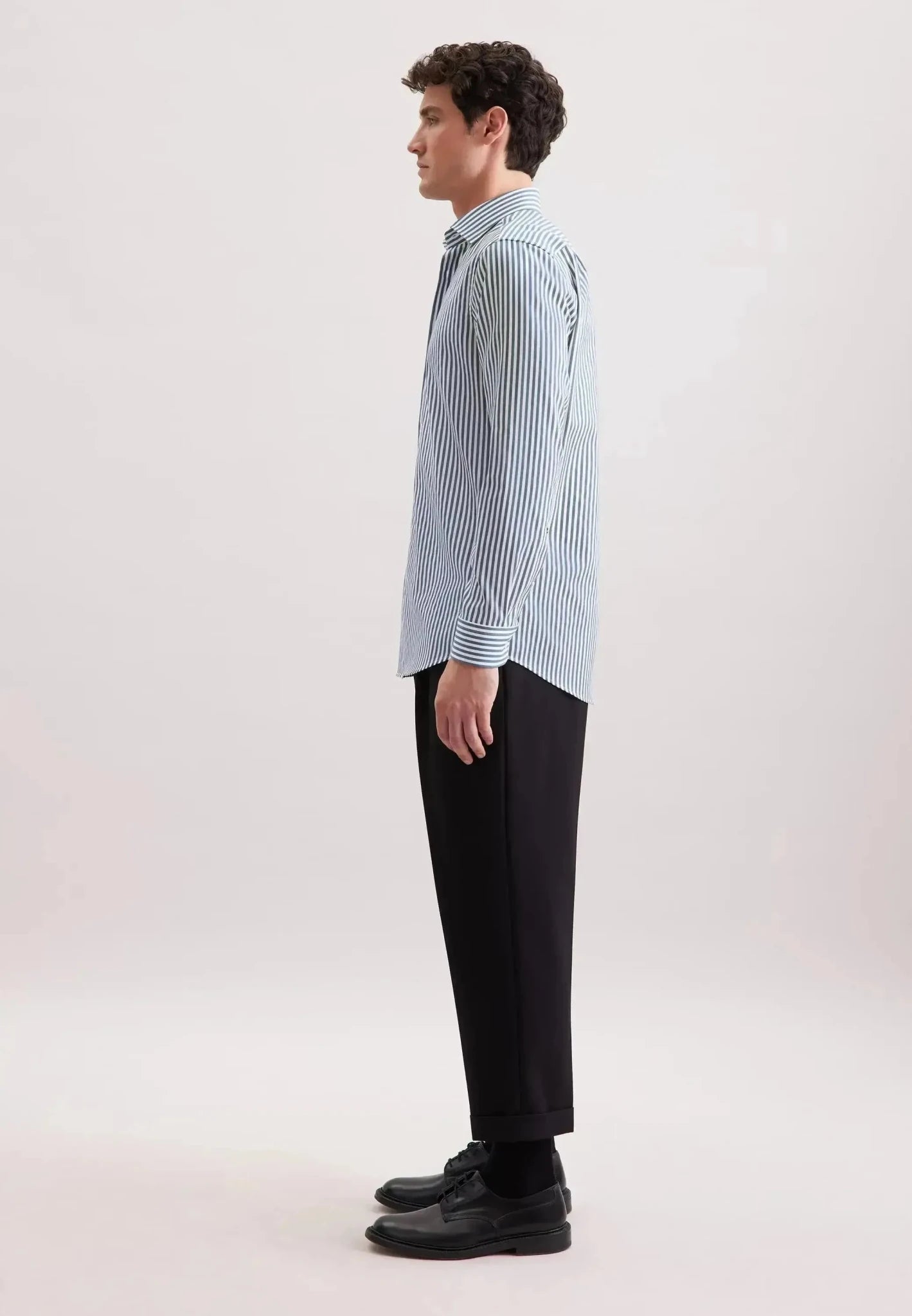 Seidensticker Regular Fit No Iron New Kent Striped Business Shirt Dark Teal – 01.143550-78-38 | Studio DOS by Designer Outlet Sales
