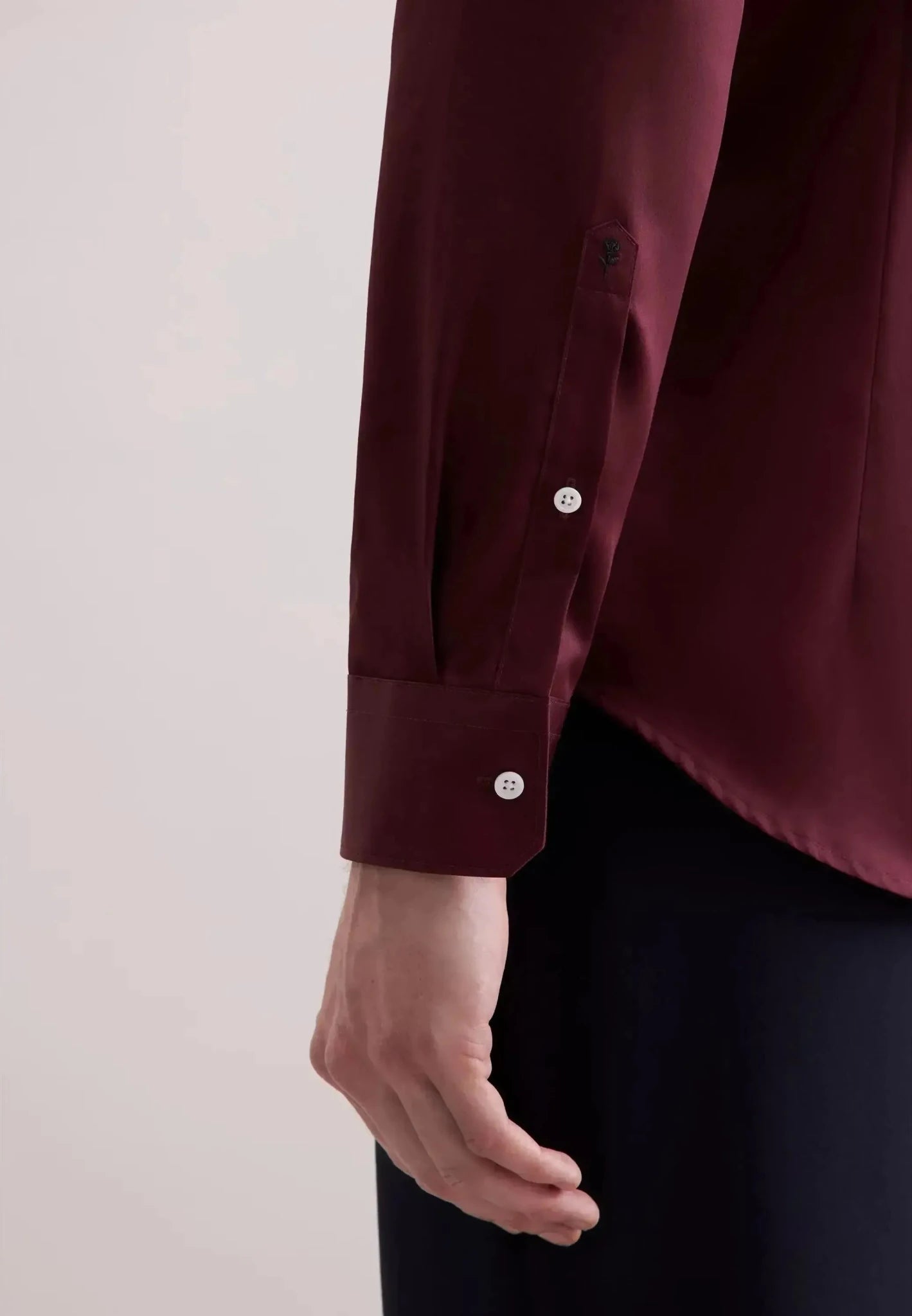 Seidensticker Shaped Fit Easy Iron New Kent Business Shirt Burgundy – 01.845070-49-38 | Studio DOS by Designer Outlet Sales