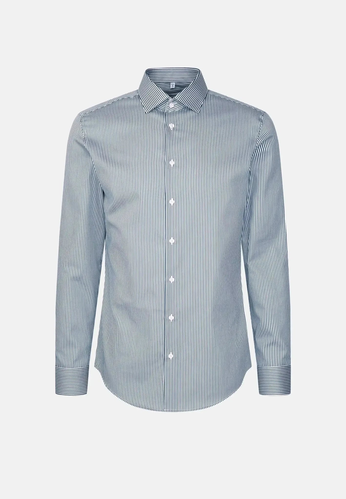 Seidensticker Shaped Fit Easy Iron New Kent Striped Business Shirt Dark Teal – 01.845080-78-38 | Studio DOS by Designer Outlet Sales
