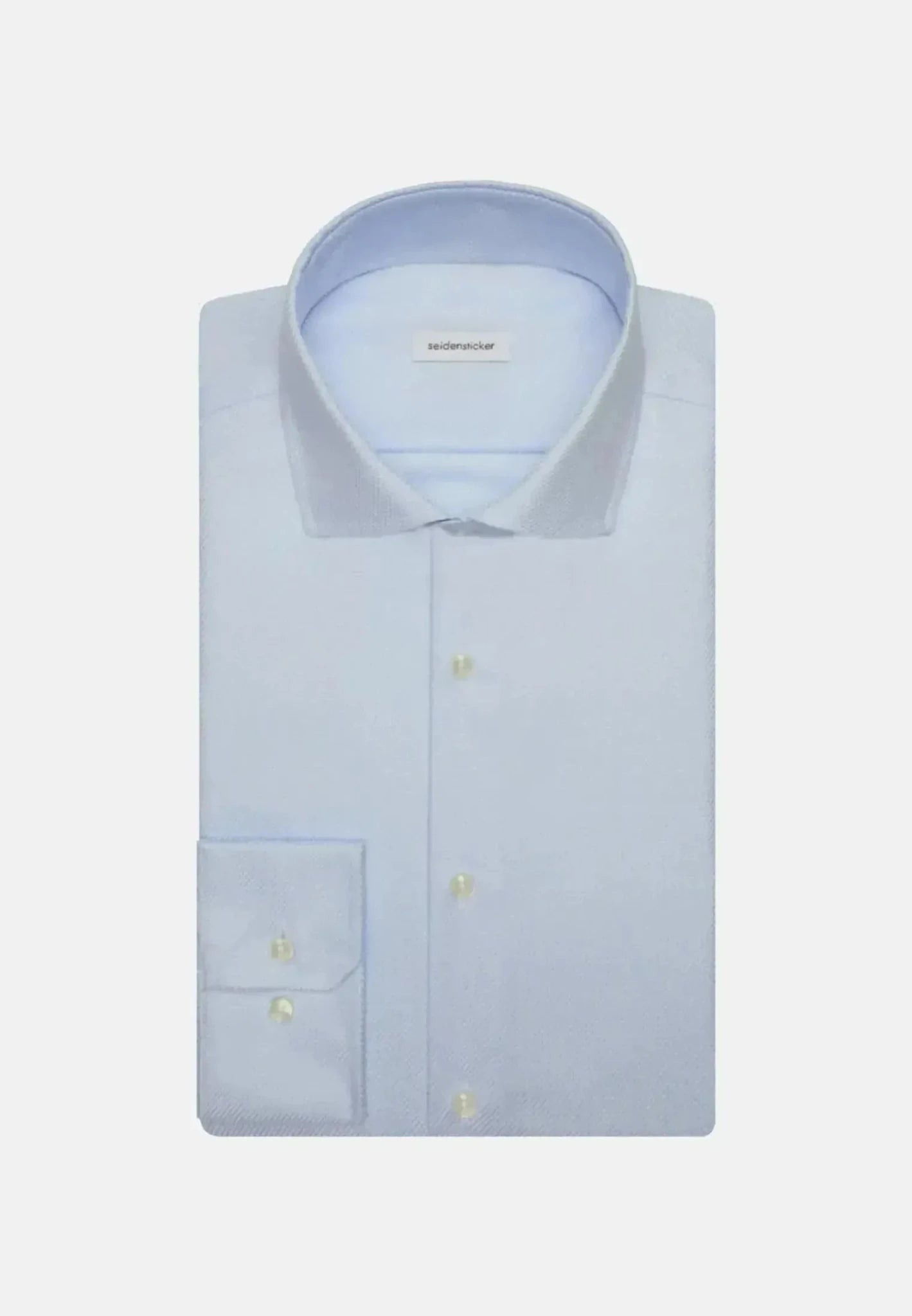 Seidensticker Slim Fit No Iron Spread Kent Structured Business Shirt Light Blue – 01.645657-10-37 | Studio DOS by Designer Outlet Sales