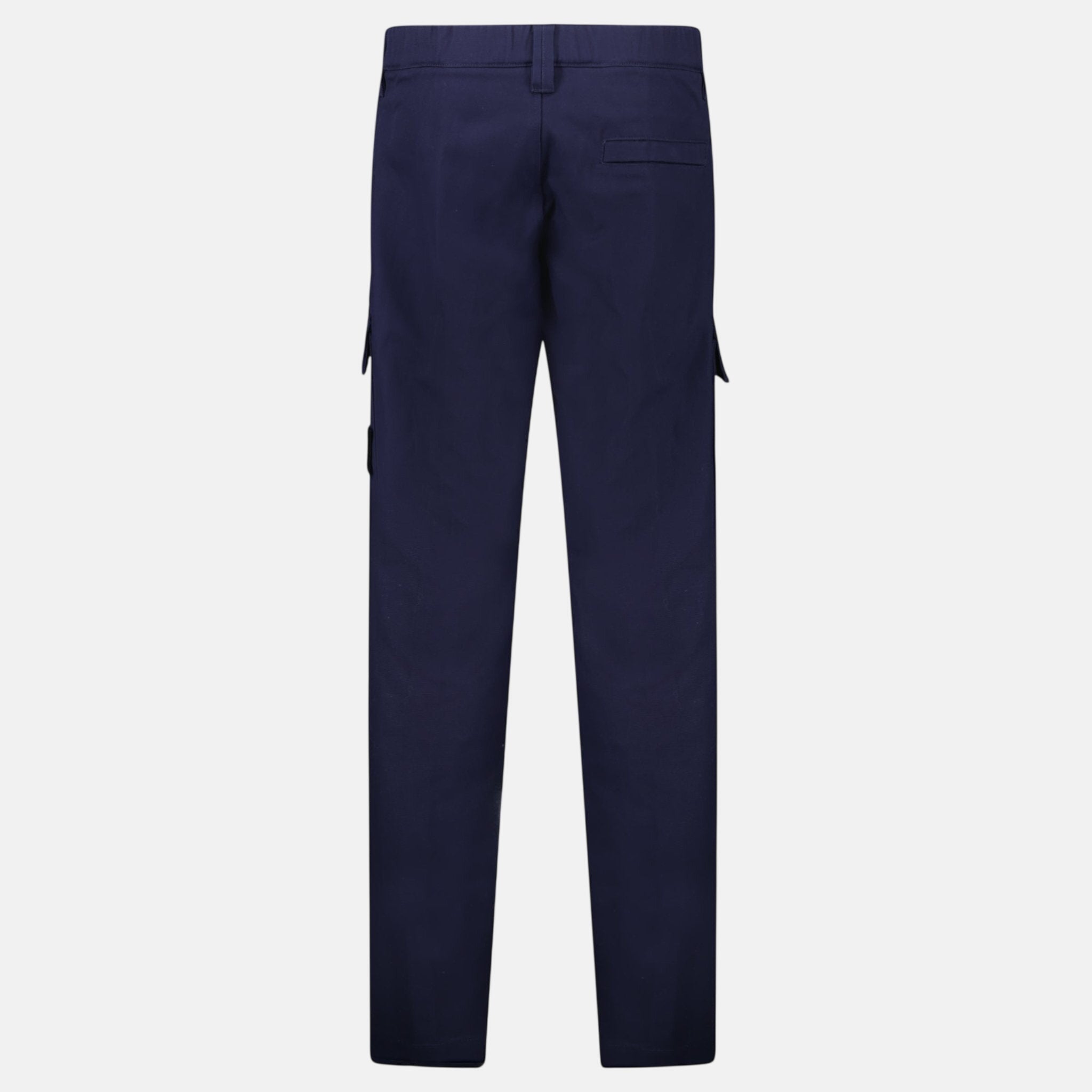 Stone Island Anama Cotton Cargo Trousers Navy – A11 | Studio DOS by Designer Outlet Sales