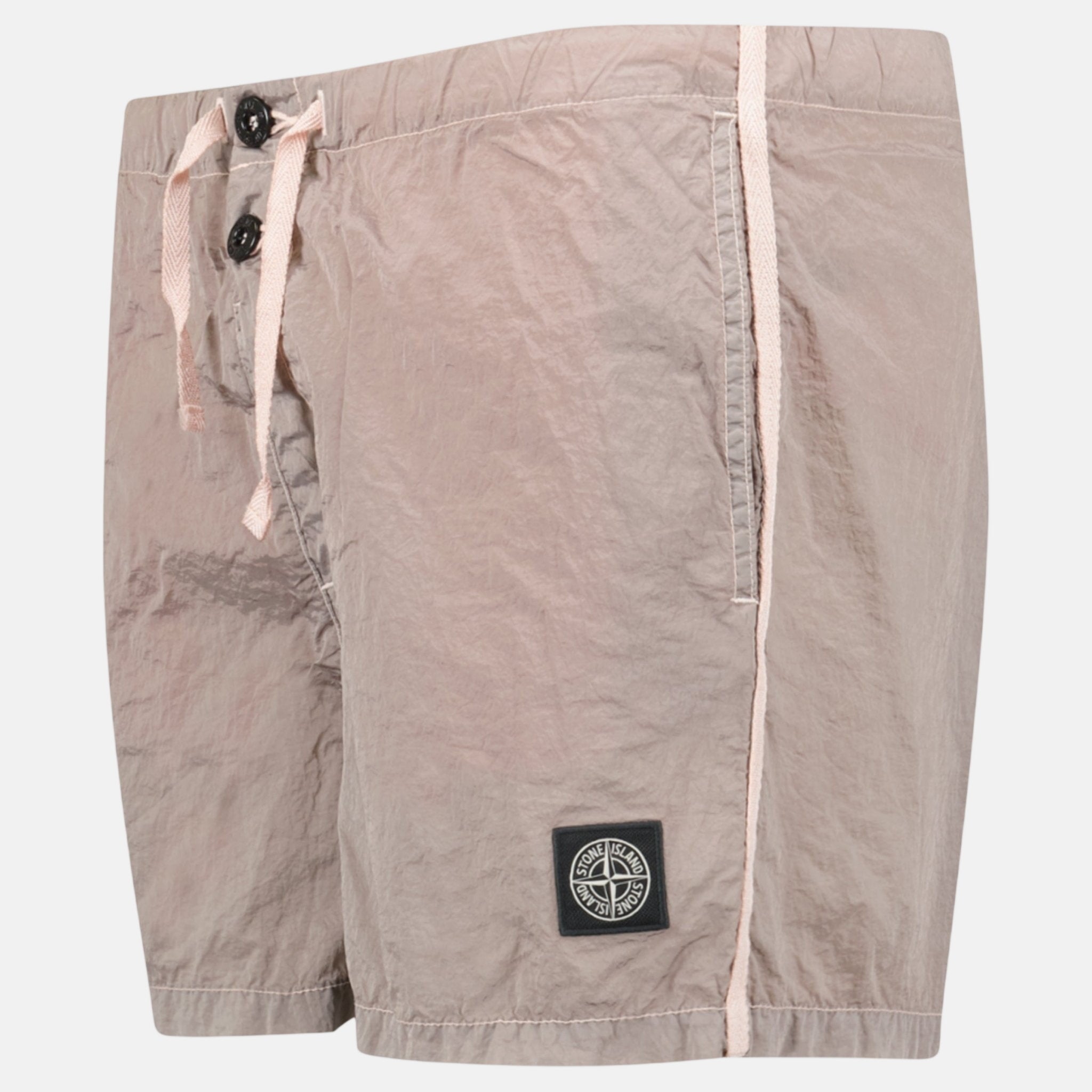 Stone Island Compass Button Chrome Swim Shorts Antique Rose – F7 | Studio DOS by Designer Outlet Sales