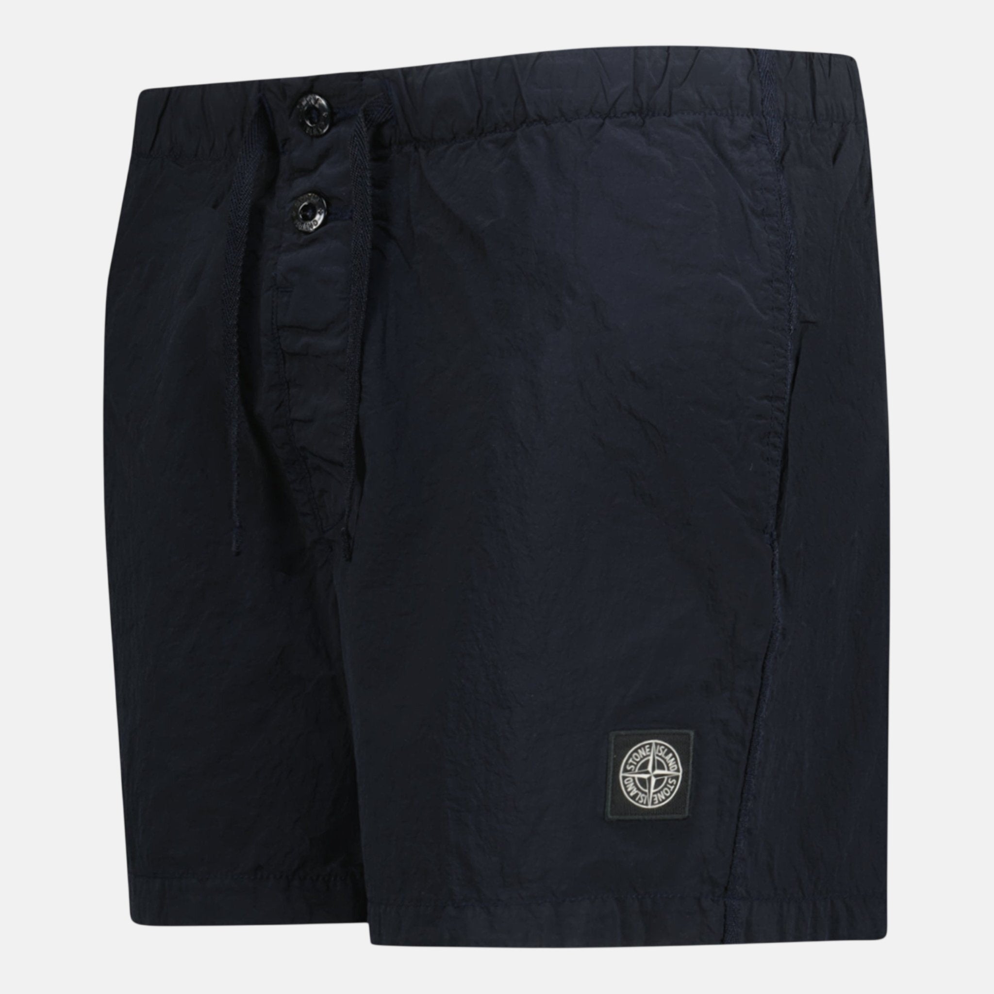 Stone Island Compass Button Chrome Swim Shorts Navy – F4 | Studio DOS by Designer Outlet Sales
