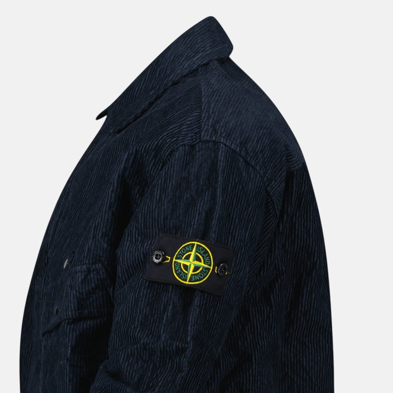 Stone Island Corduroy 500 TC Overshirt Navy Blue – A2 | Studio DOS by Designer Outlet Sales